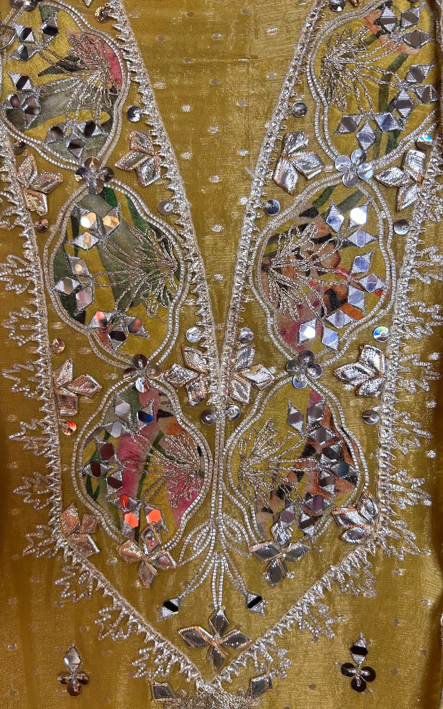 Parizaad Organza Suit (Yellow)