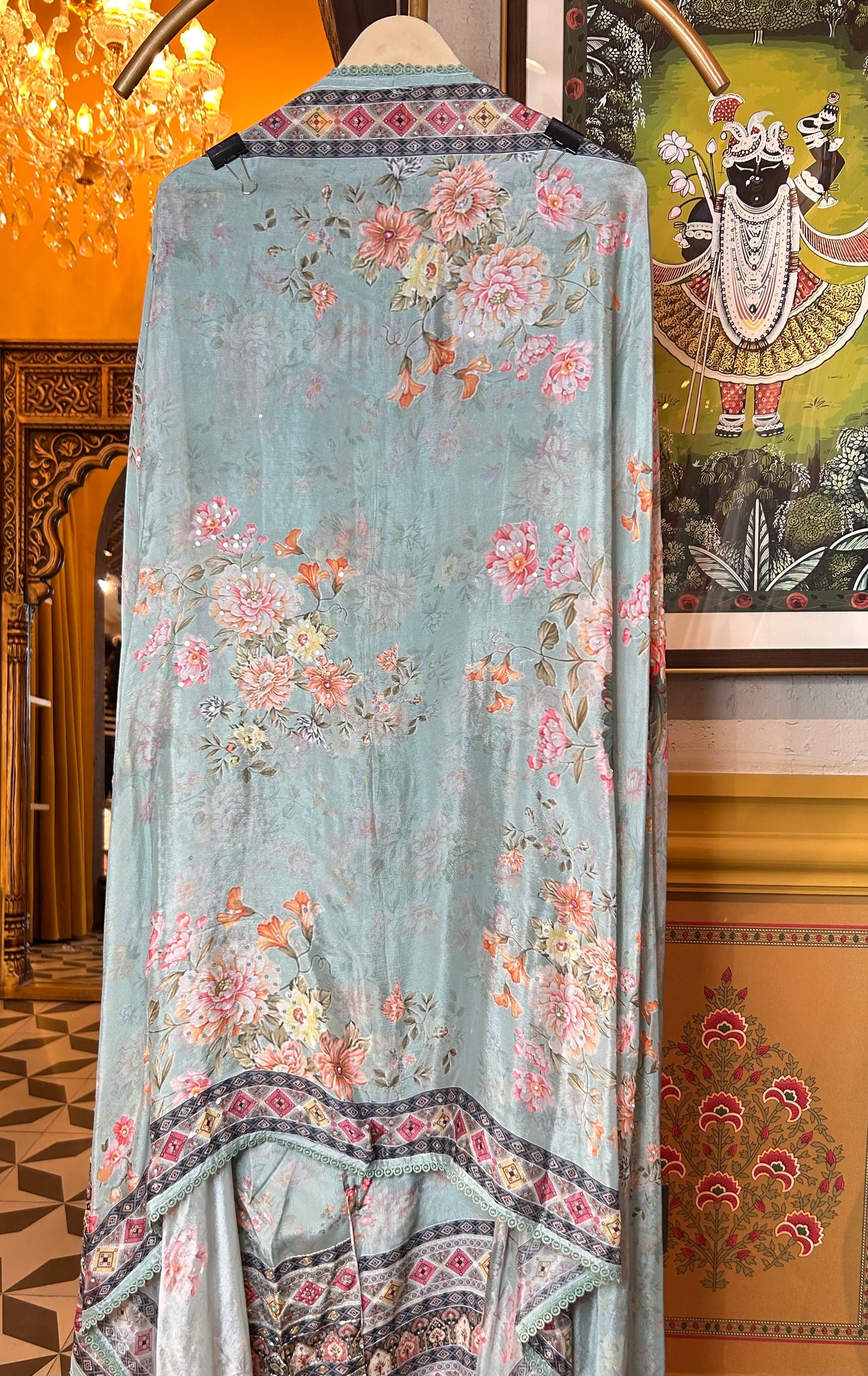 Kanira Crepe Suit (Blue)