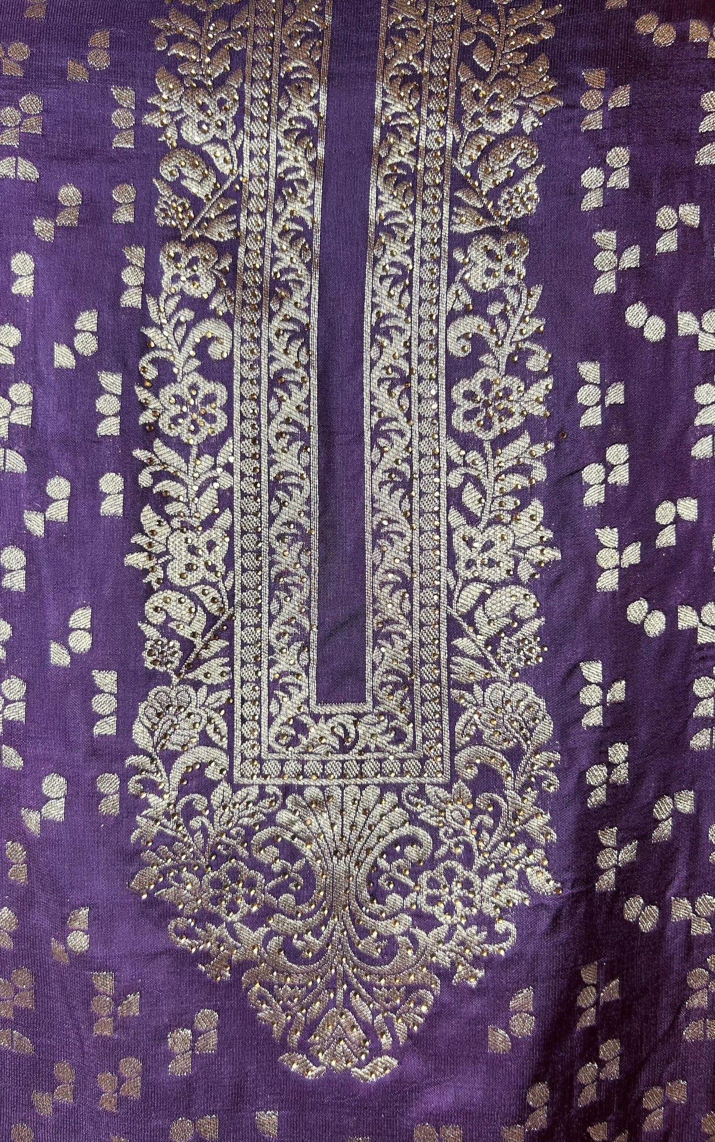 Amaaya Banarasi Silk Suit (Purple)