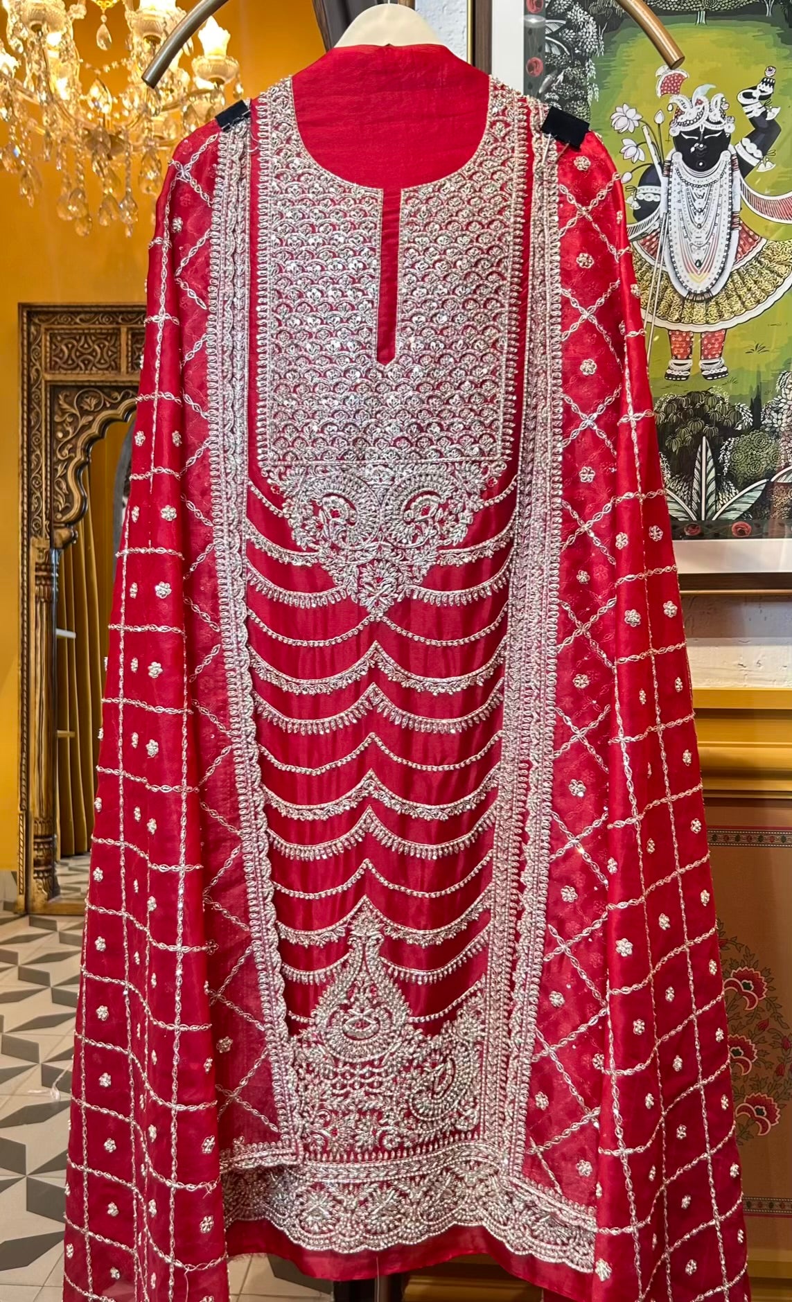 Ruhaniyah Organza Suit