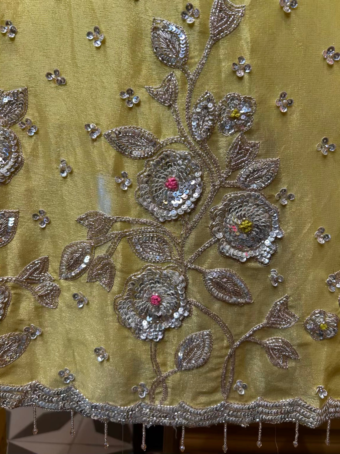 Zarmeira Organza Suit (Yellow)