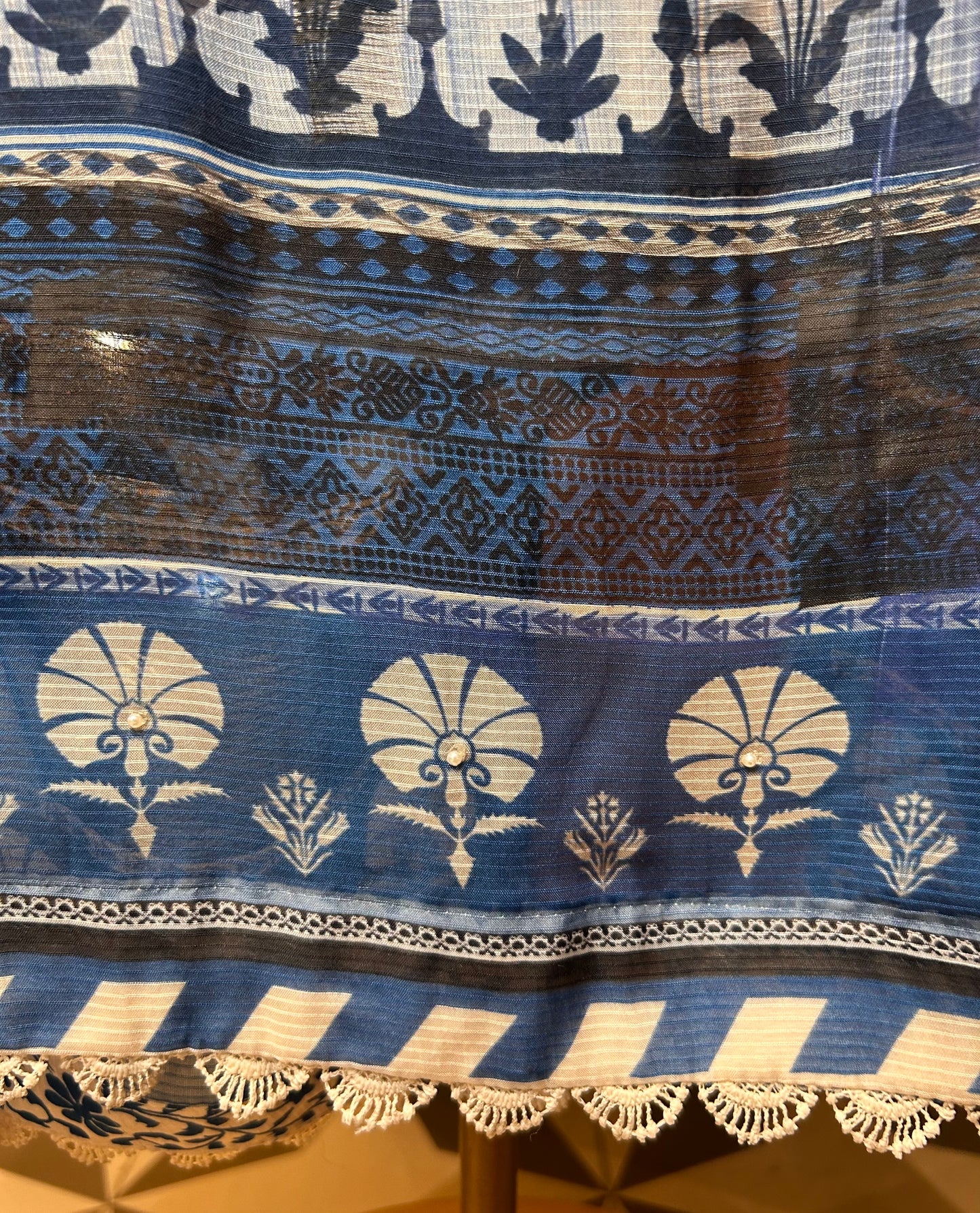 Amoli Mul Cotton Suit (Blue)