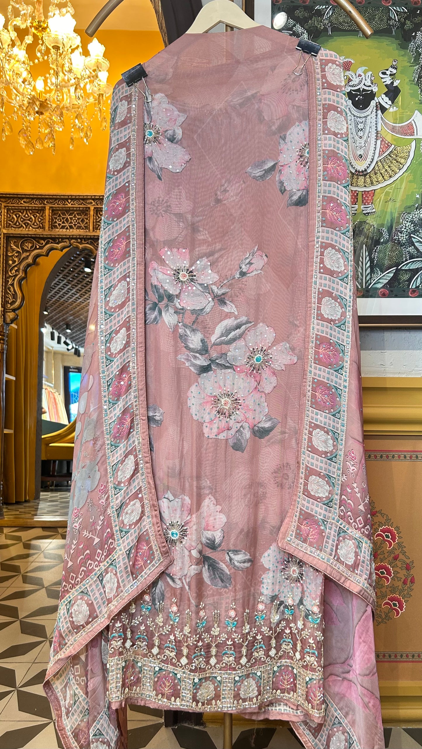 Eshani Organza Printed Suit