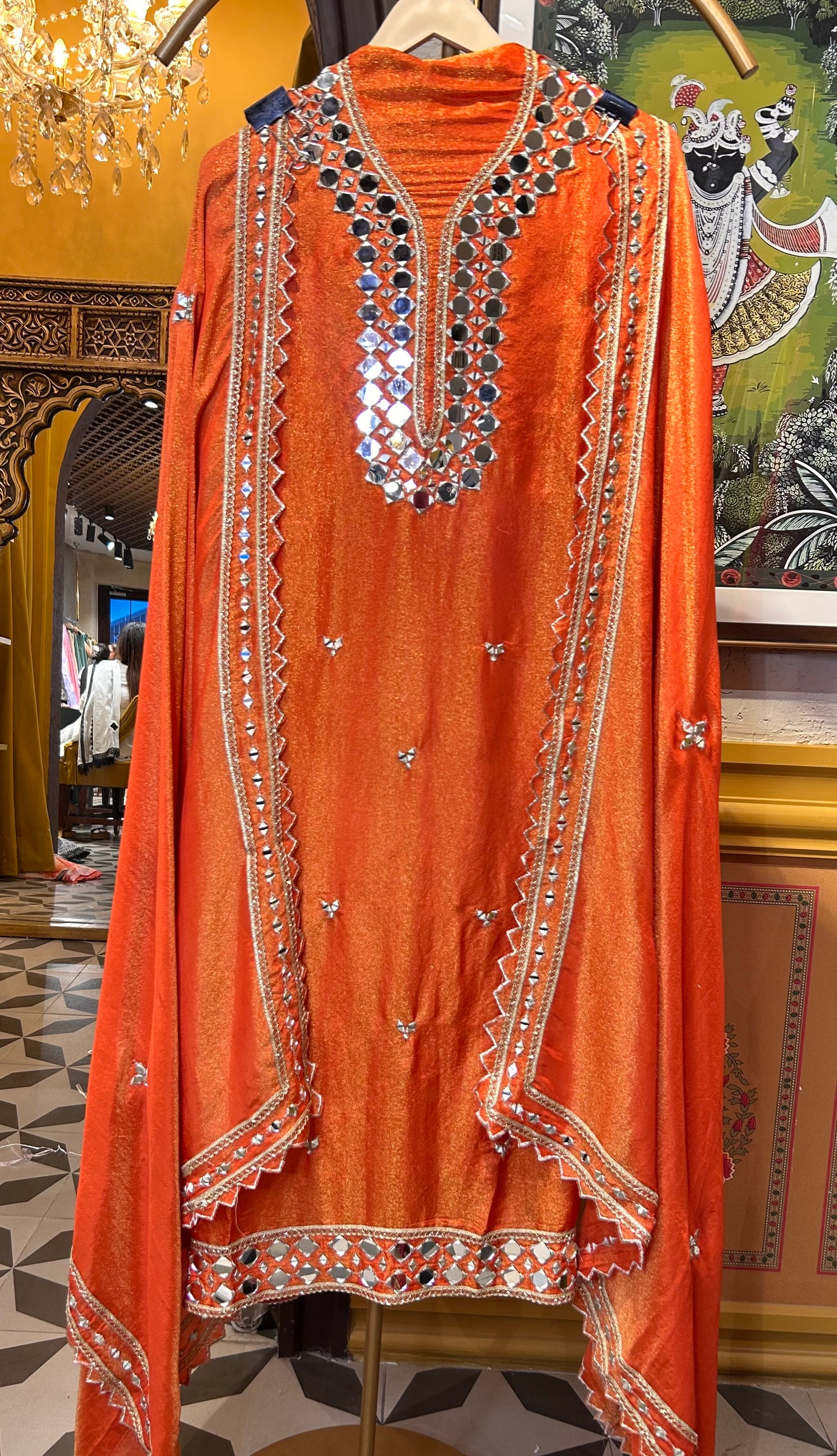 Zareen Jhalak Suit (Orange)