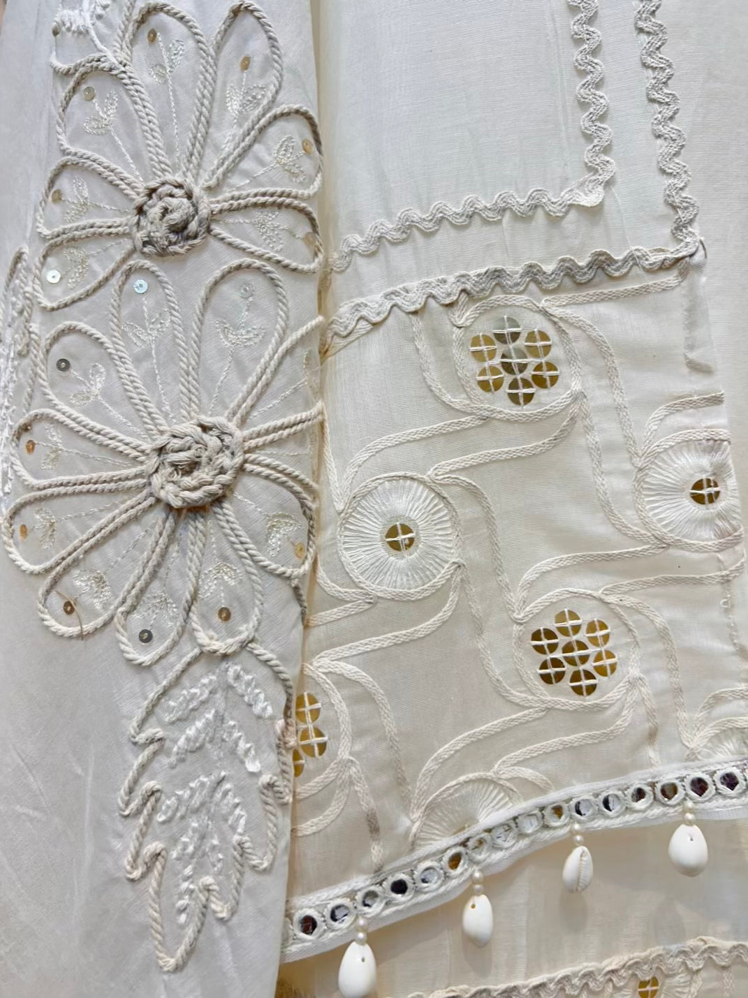 Zehra Dori Sequin Chanderi Suit