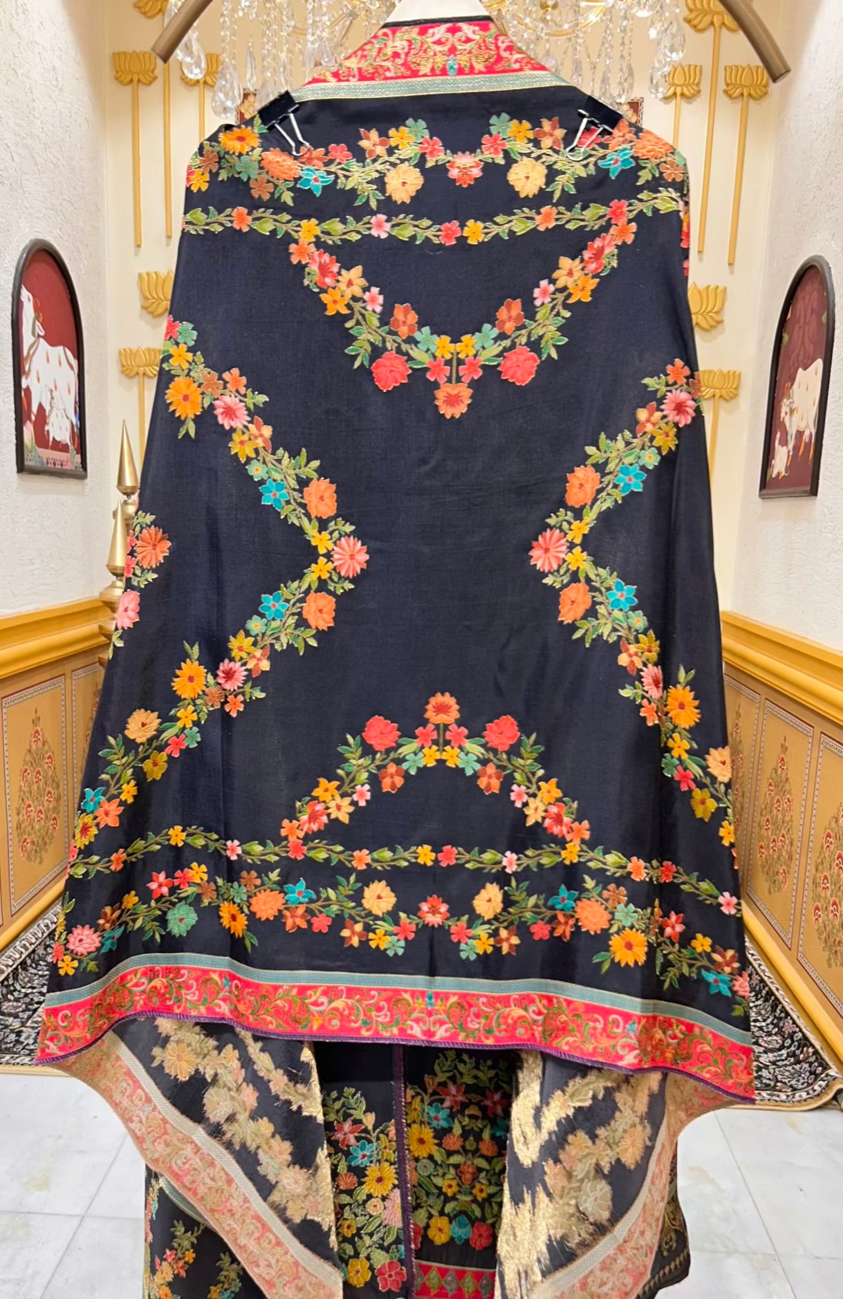 Sahira Katan Banarasi Suit (Black)