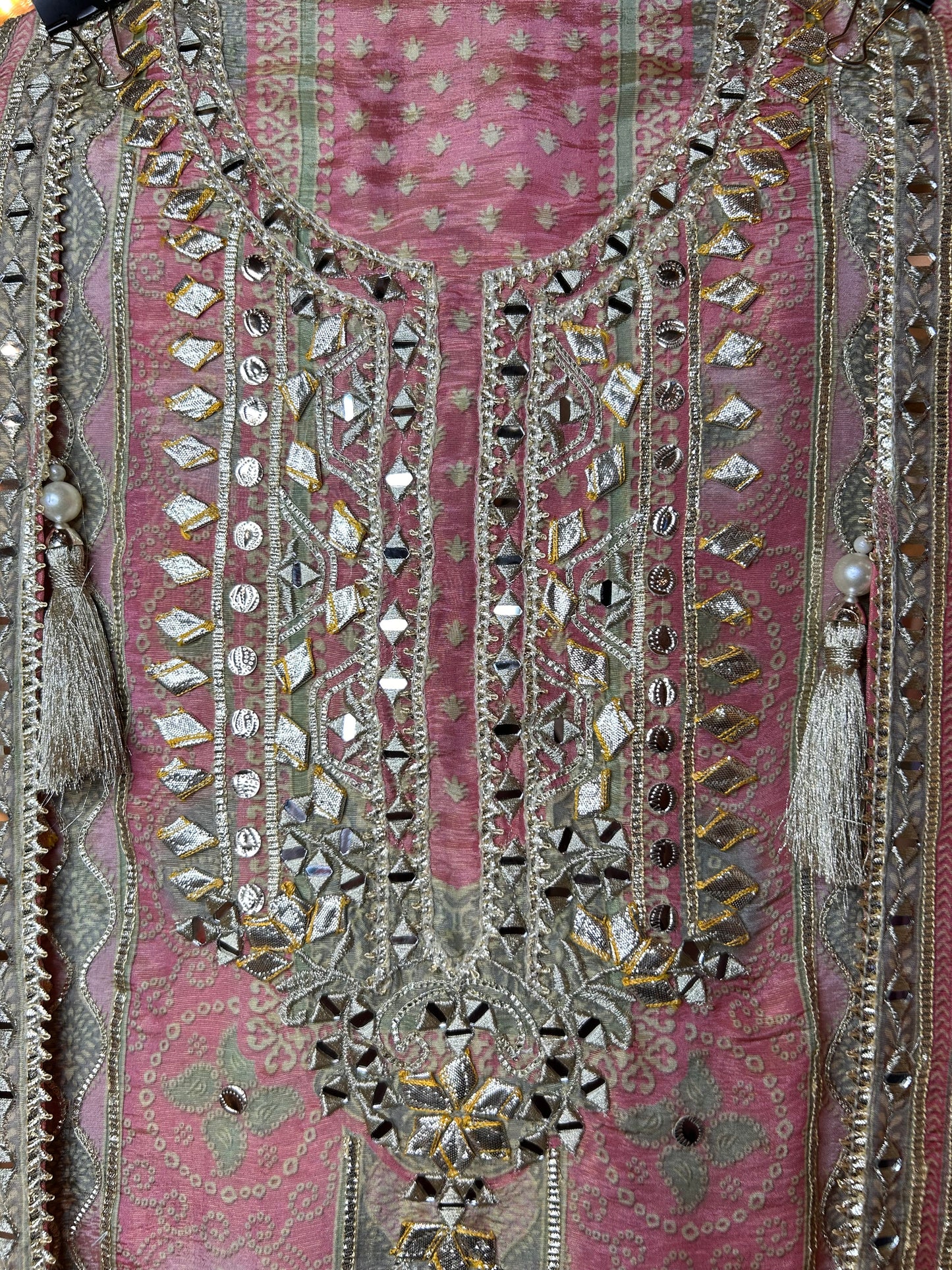 Raaya Tissue Organza Suit (Pink)