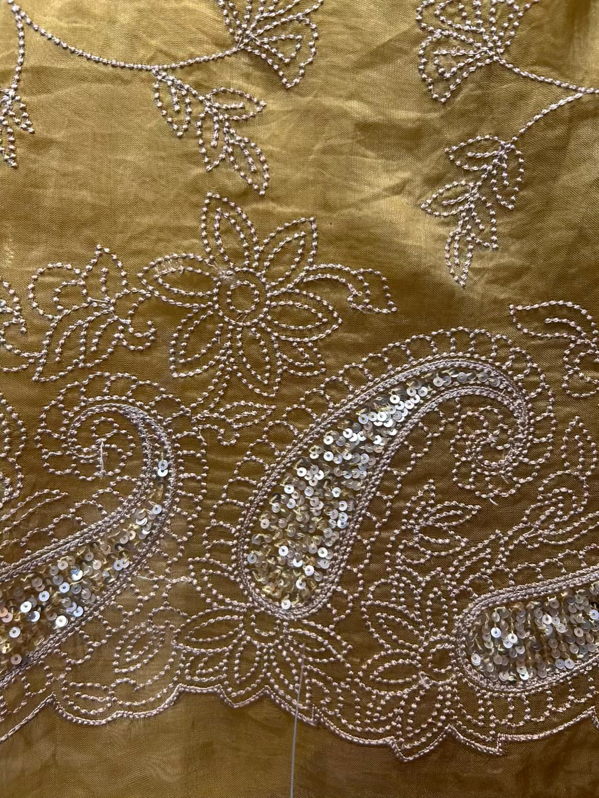 Nayab Organza Suit (Yellow)