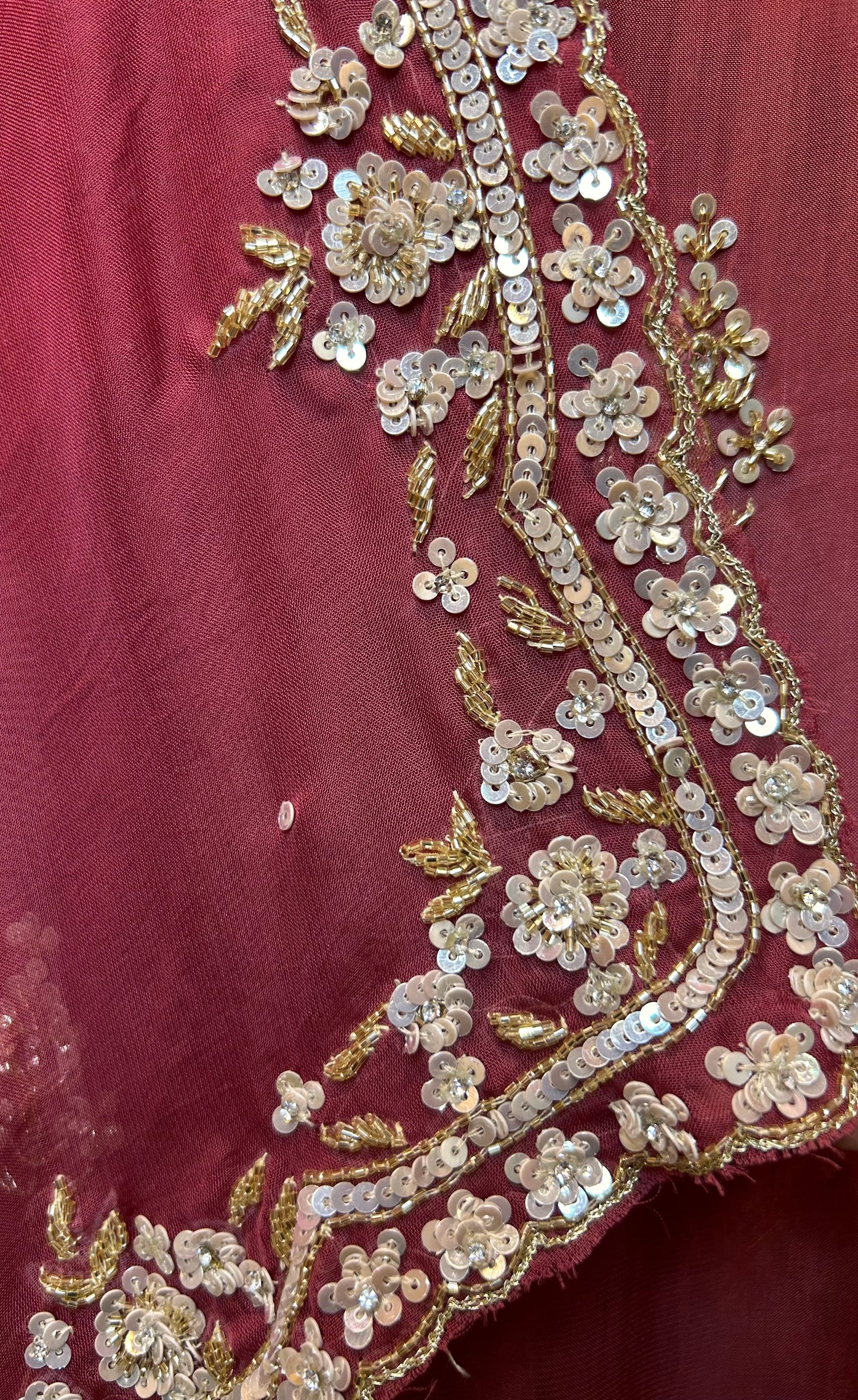 Afsaneh Organza Suit (Magenta)