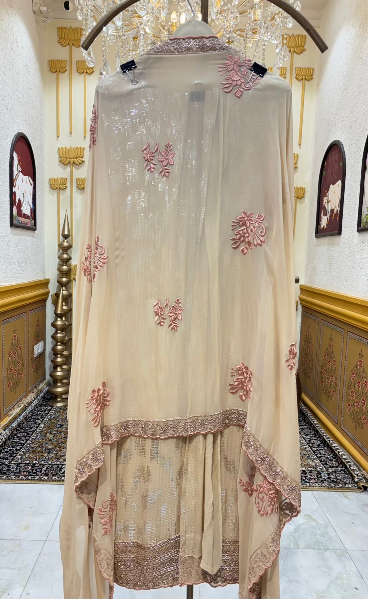 Saera Sequin Georgette Suit