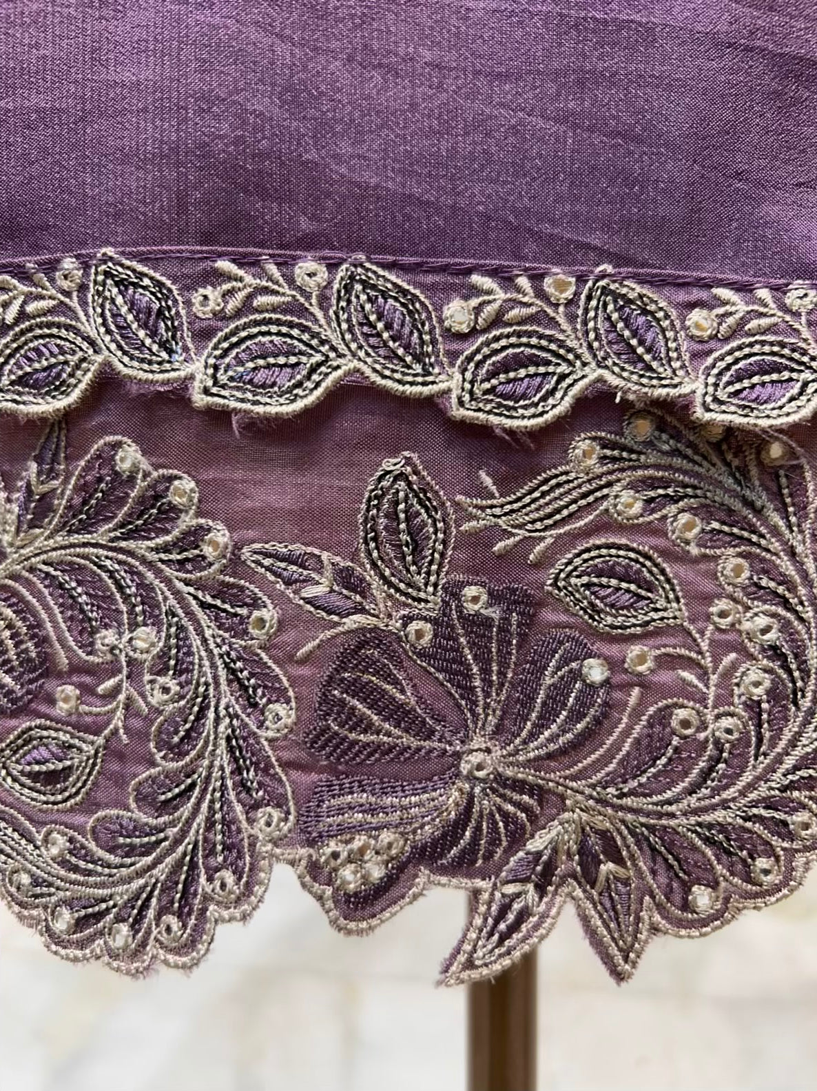 Sahira Silk Noor Suit (Purple)