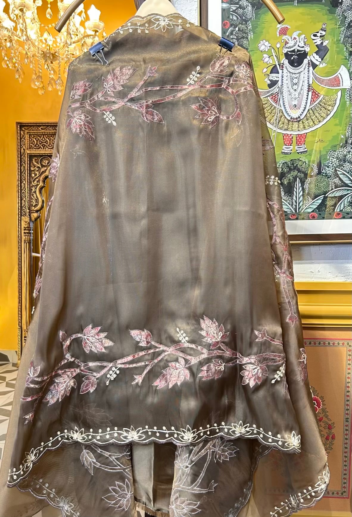 Tavira Organza Suit (Brown)