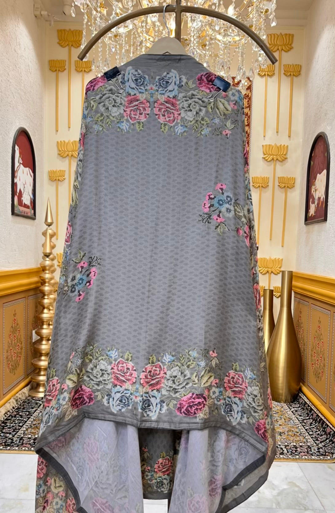 Pashveen Nazakat Suit (Silver Grey)
