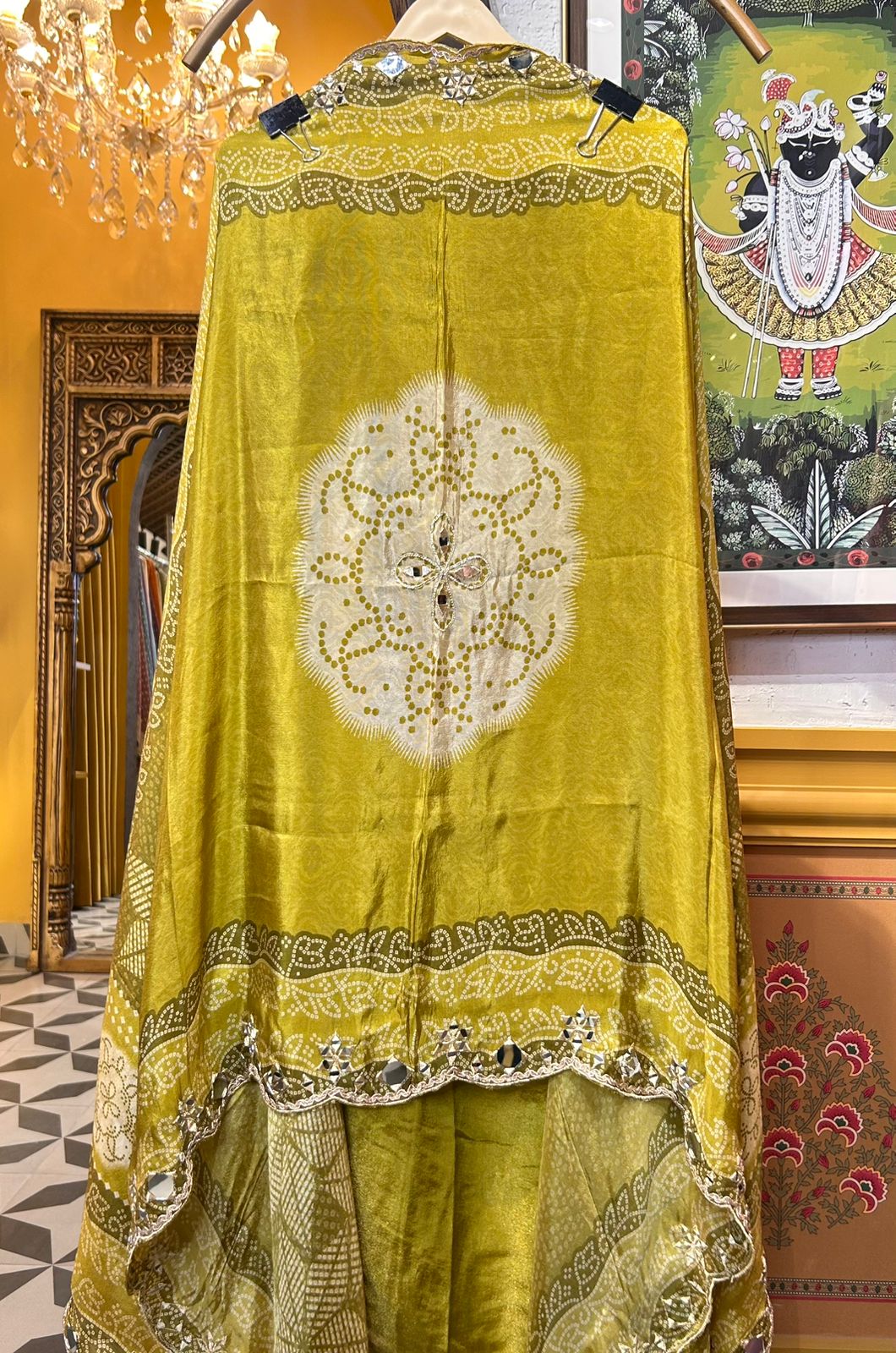 Zarnoor Bandhani Suit (Green)