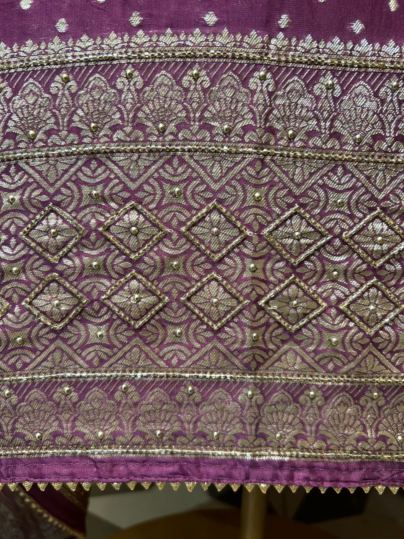 Adaayein Organza Suit (Purple)