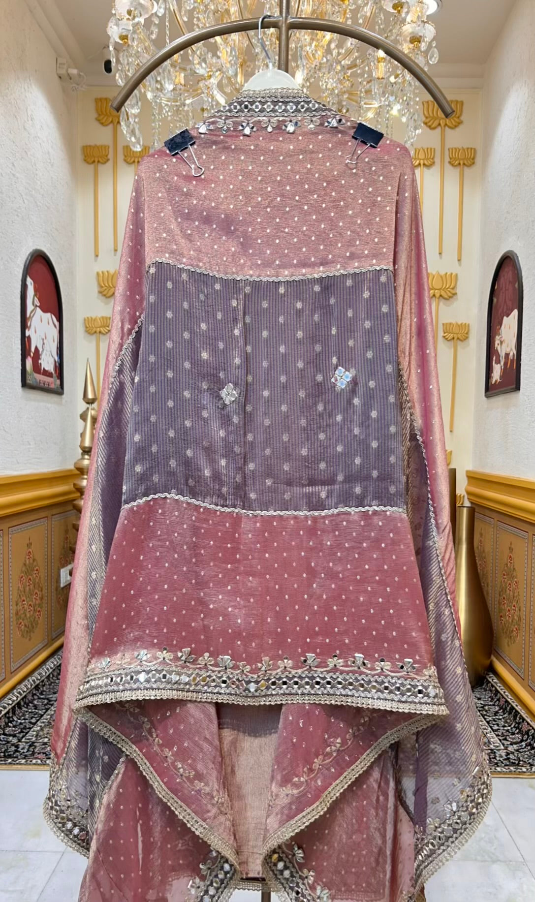 Nooriza Gota Aaina Suit (Pink)