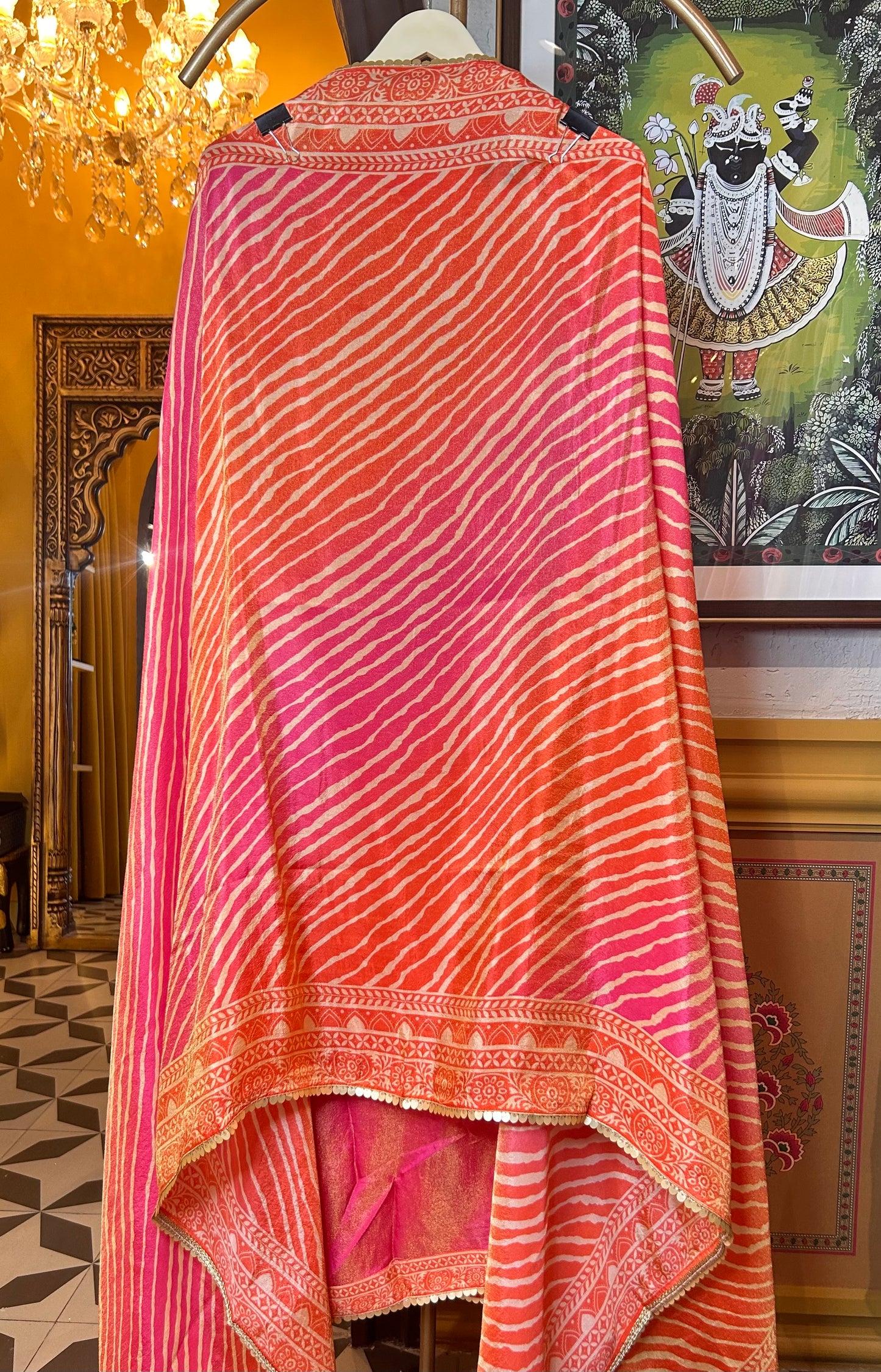 Zeyra Shimmer Organza Suit