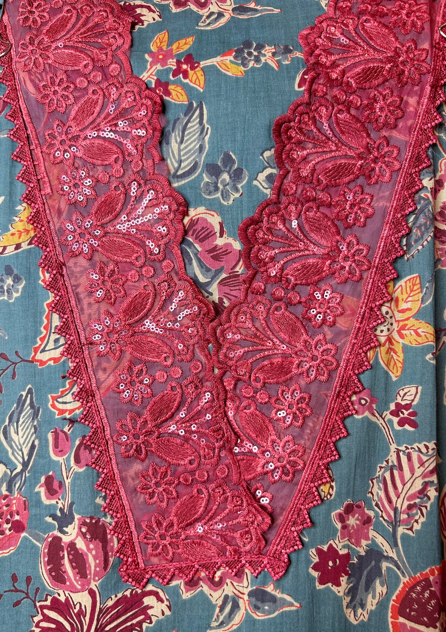 Rimjhim Cotton Suit (Blue)