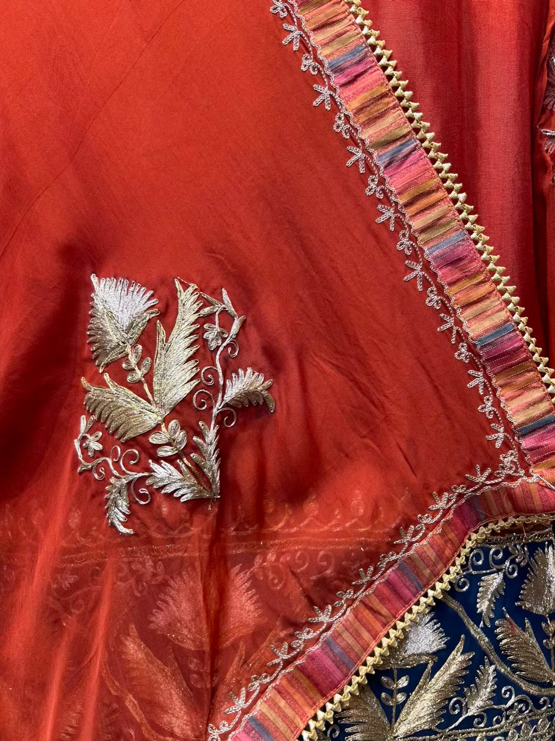 Falakzaar Organza Suit (Red)