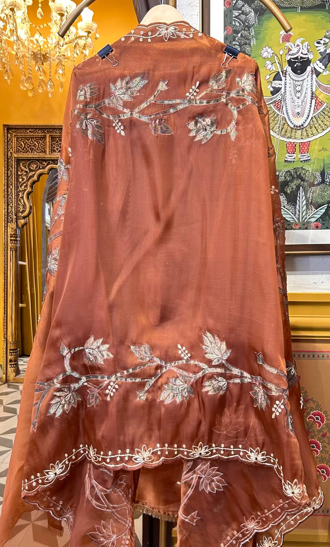 Tavira Organza Suit (Rust)