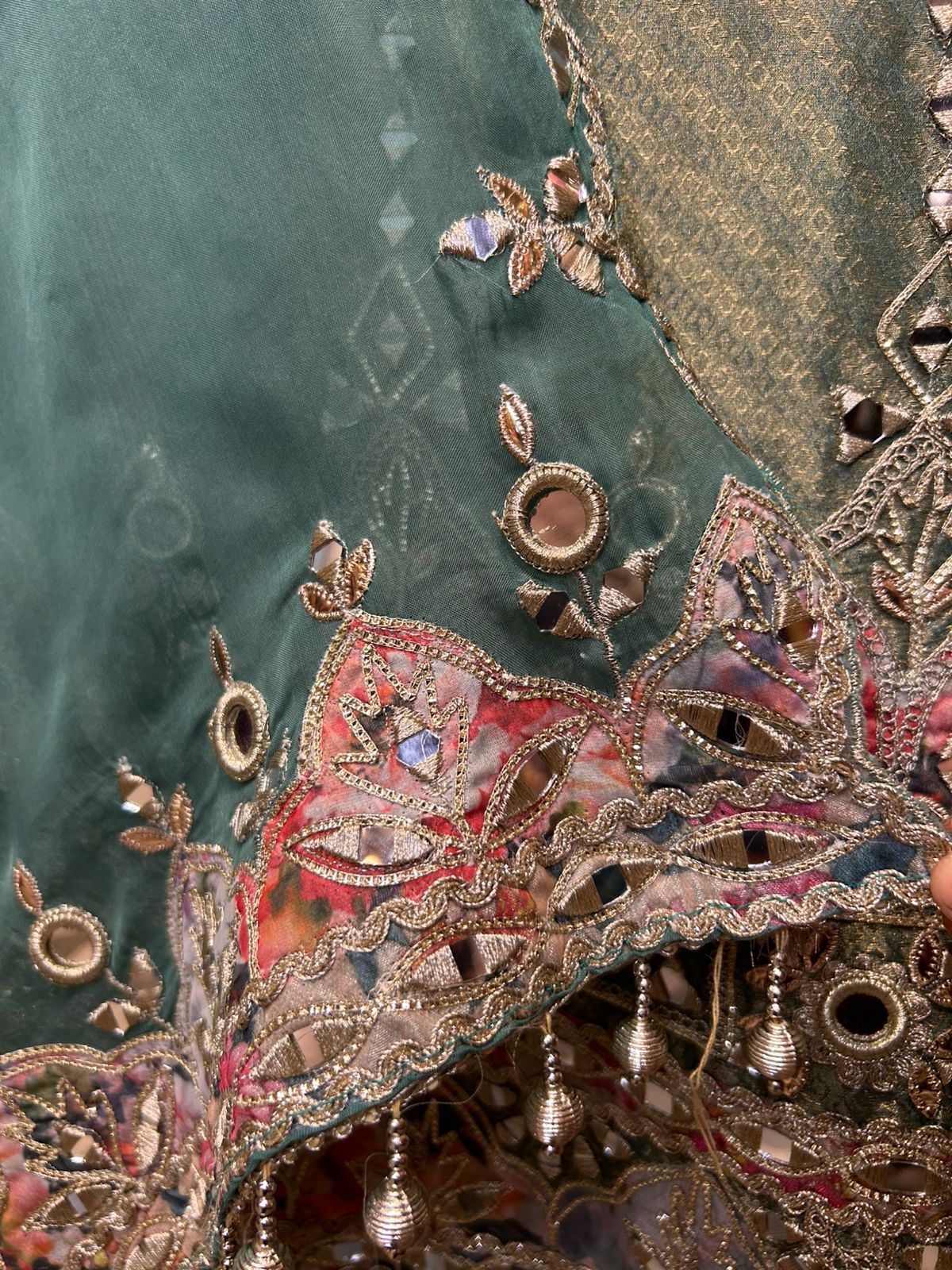 Falaknaaz Organza Suit (Powder Blue)
