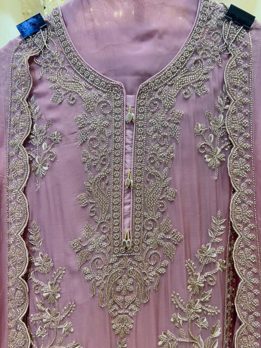 Amaya Handwork Organza Suit
