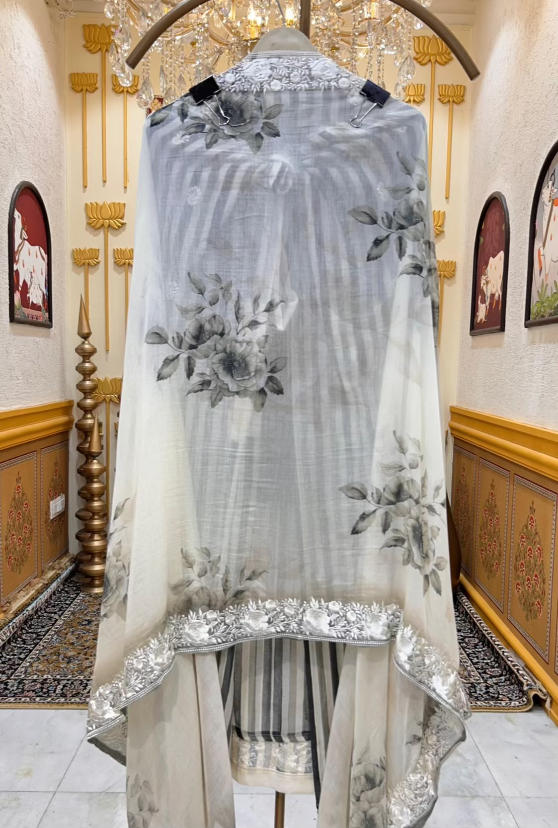 Elvaya Threadline Chanderi Suit