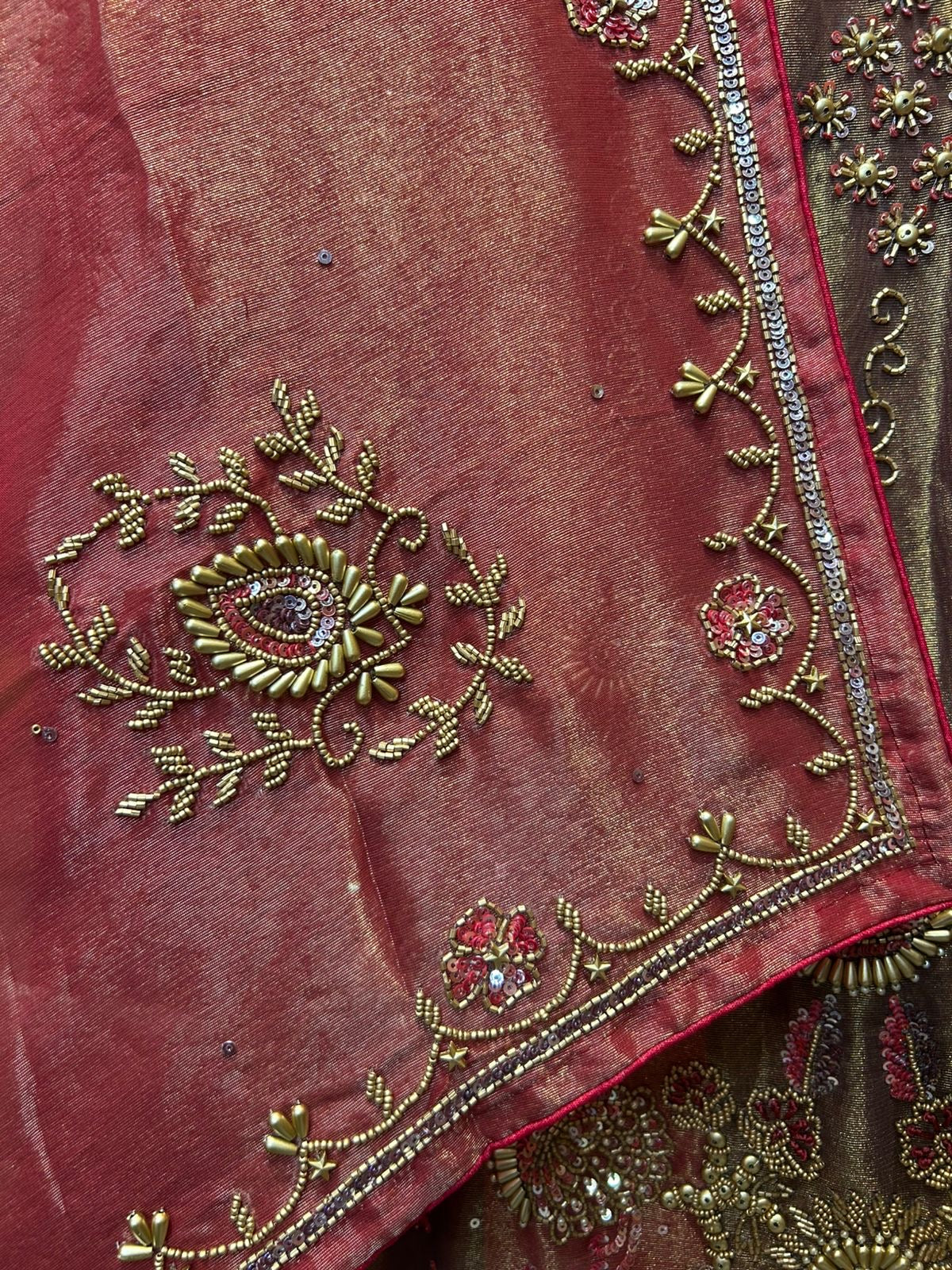 Chaandbaliyaa Organza Suit (Wine)