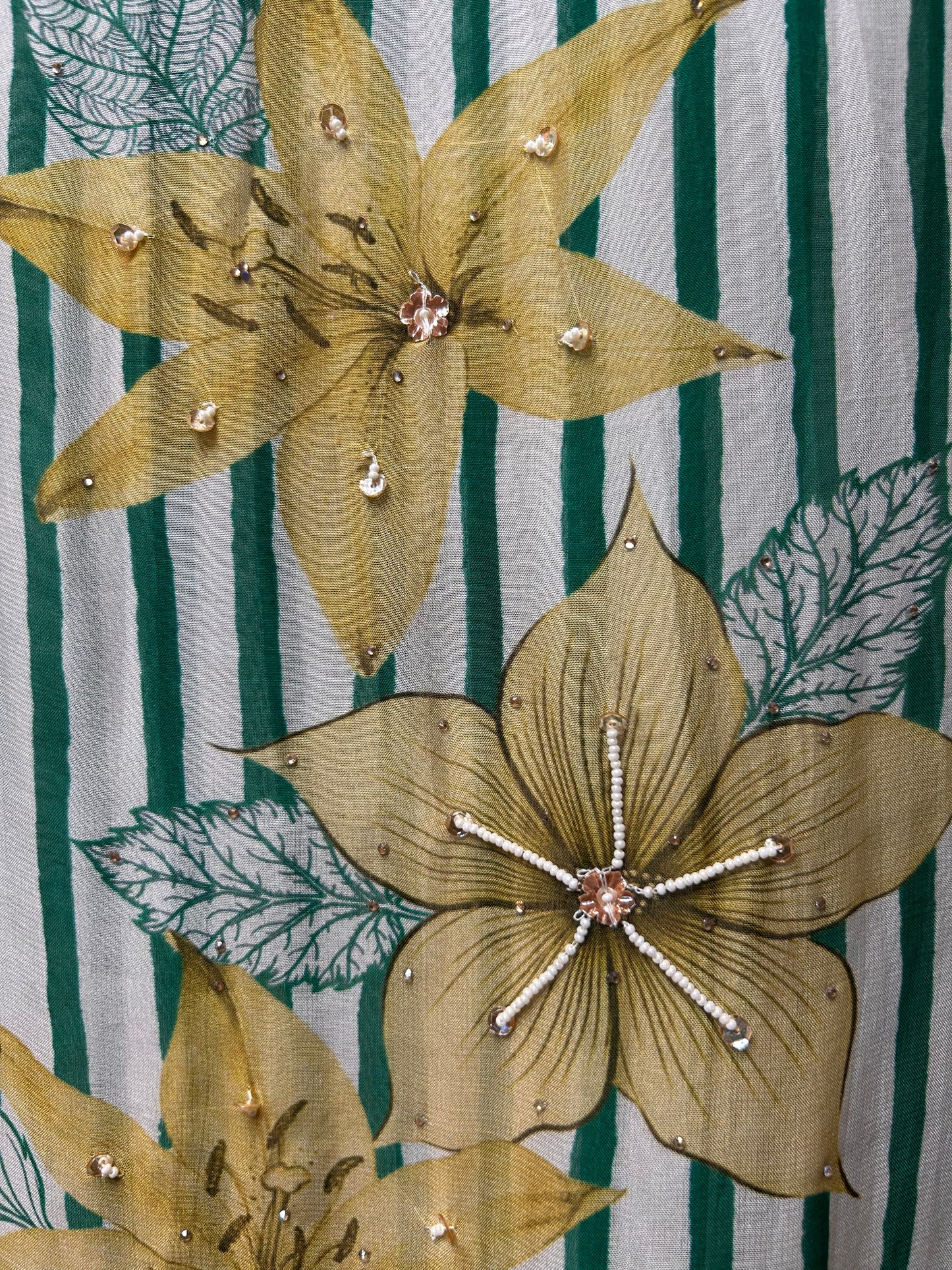 Ziyara Organza Suit (Green)