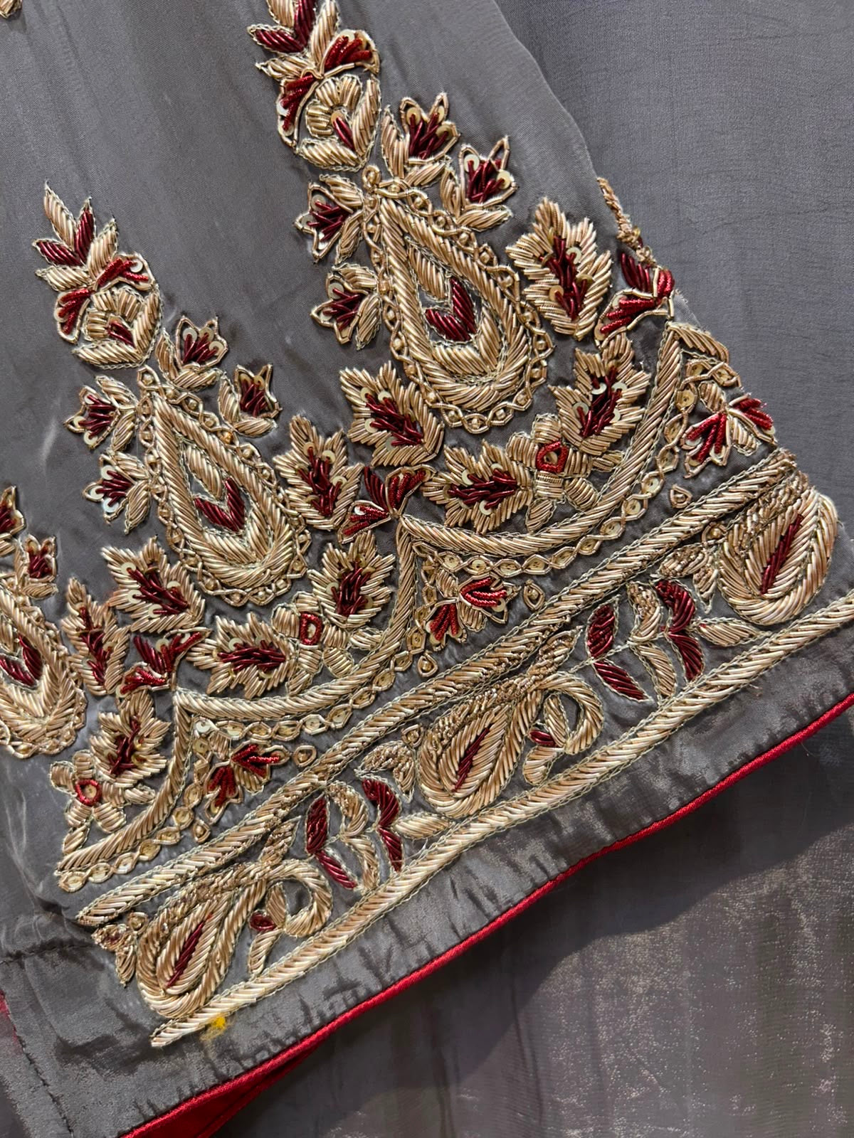 Meherzaar Silk Zardozi Suit