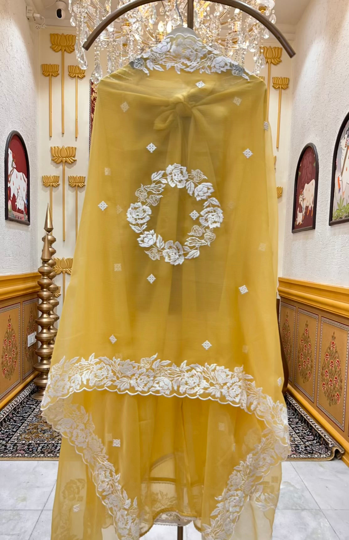 Elara Chiffon Grace Suit (Yellow)