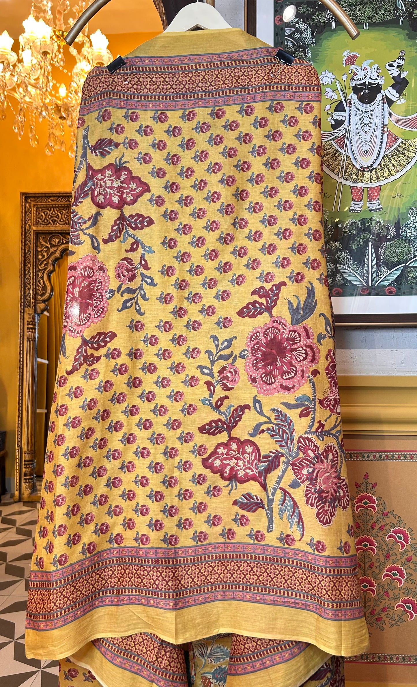 Rimjhim Cotton Suit (Mustard)