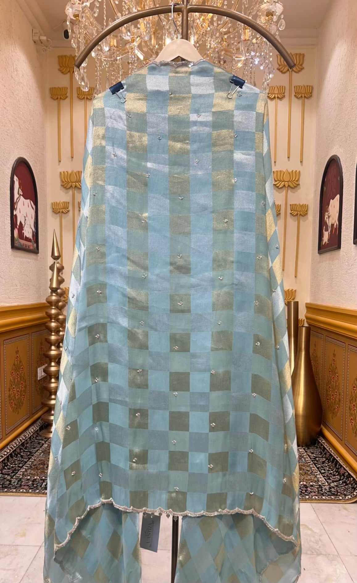 Zehraani Sequin Naqsh Suit (Powder Blue)