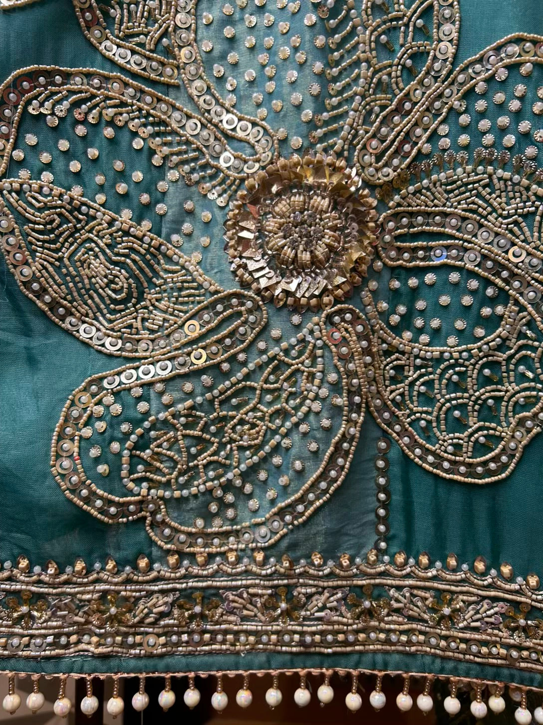 Eshara Organza Suit (Turquoise)