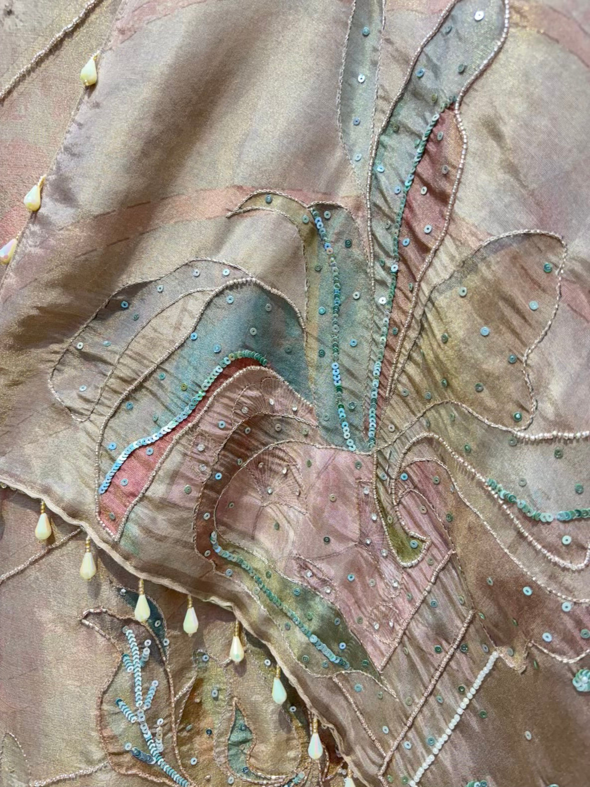 Mehzaa Pearl Tissue Organza Suit