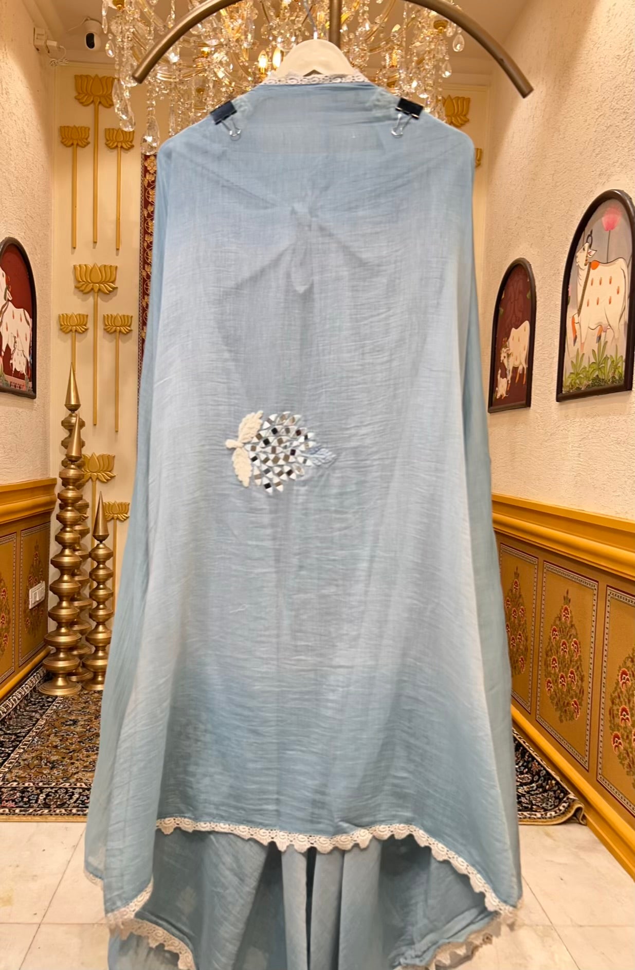 Zehra Mul Lace Élan Suit (Blue)