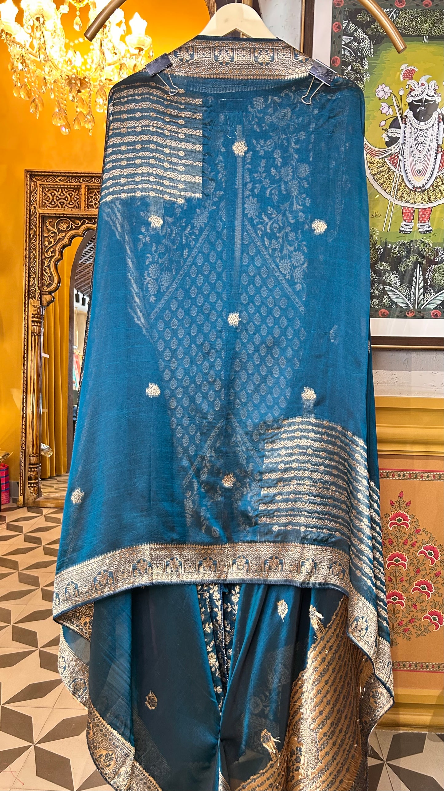 Noor-e-Meena (Peacock Blue)