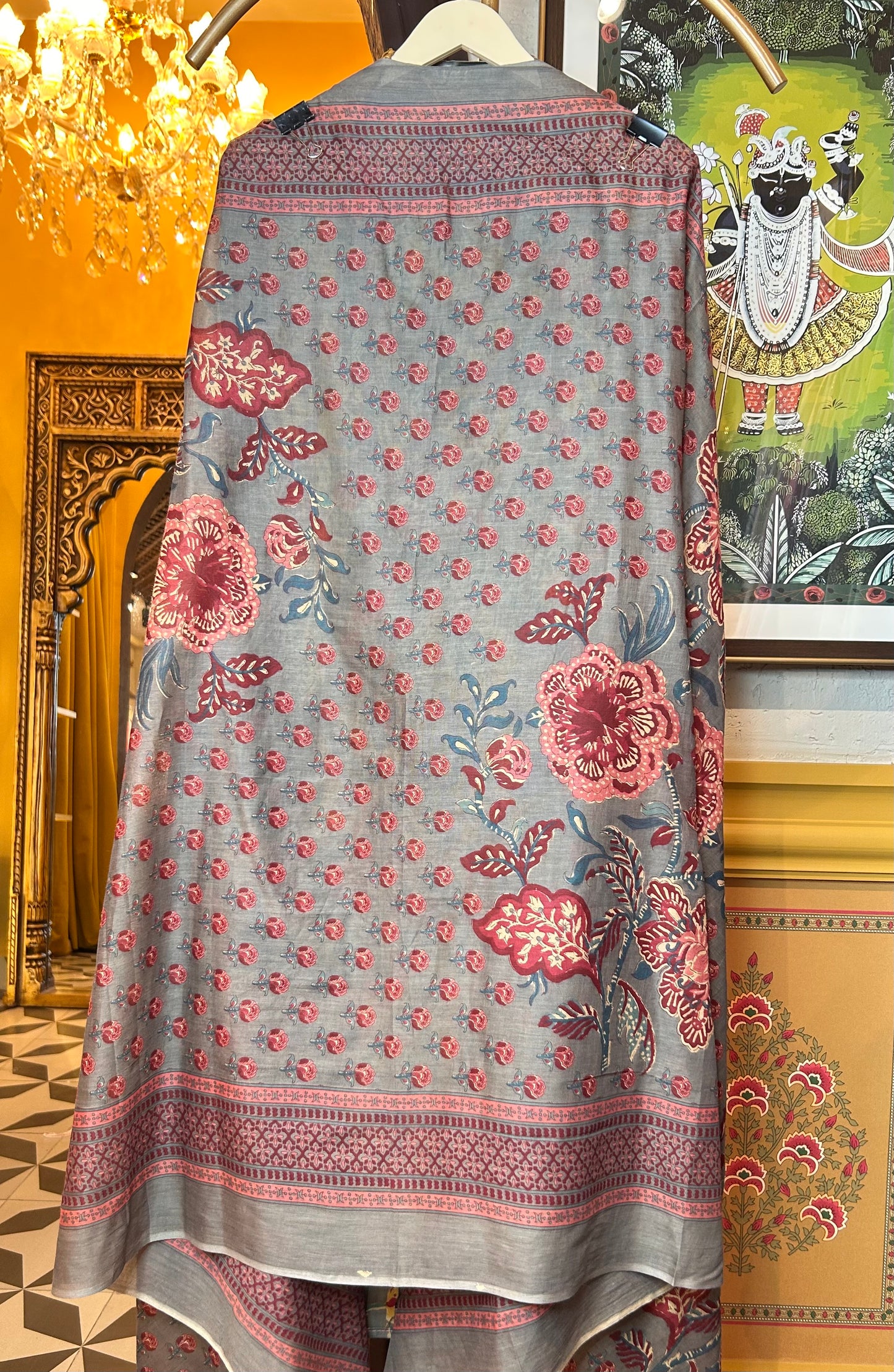 Rimjhim Cotton Suit (Grey)