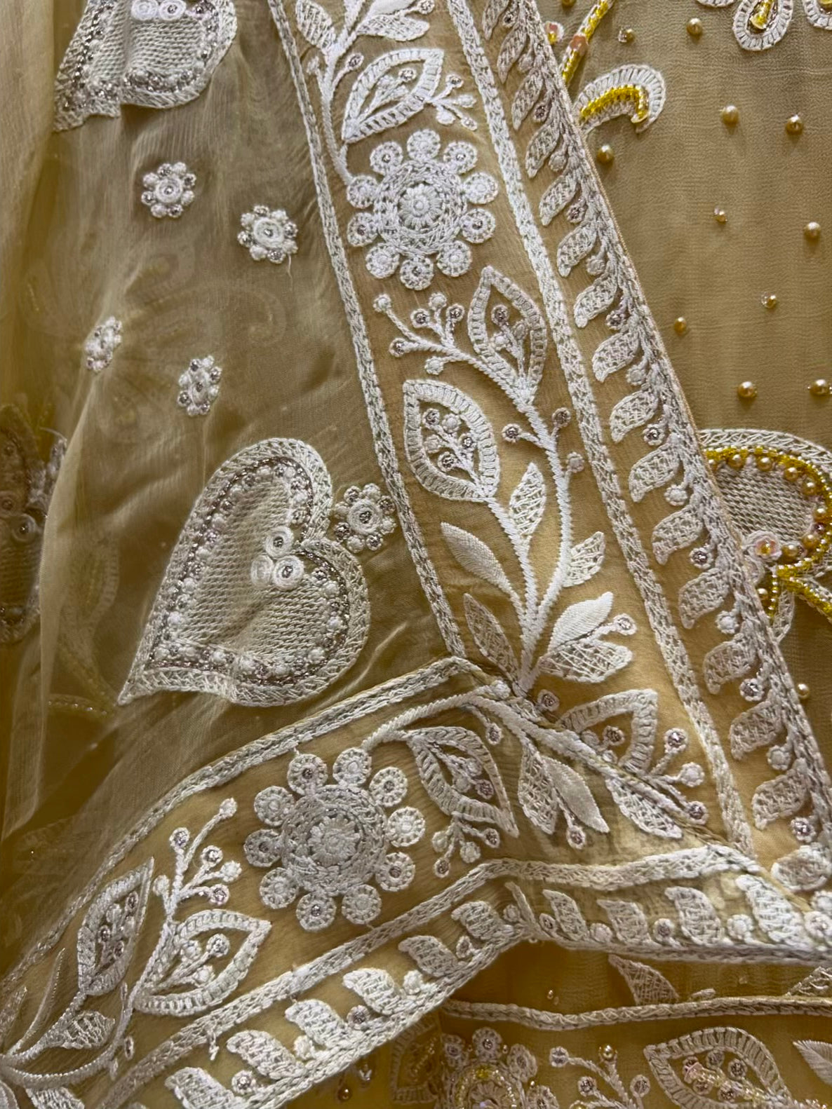 Vihana Sequin Bloom Suit (Mustard)
