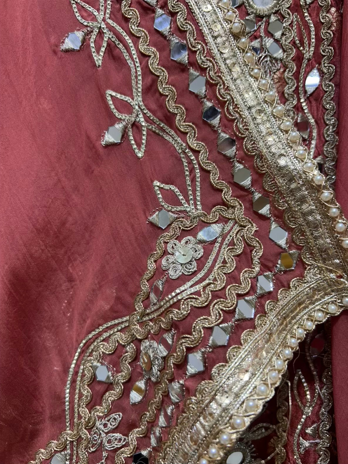 Ishira Banarasi Sheesha Suit (Pink)