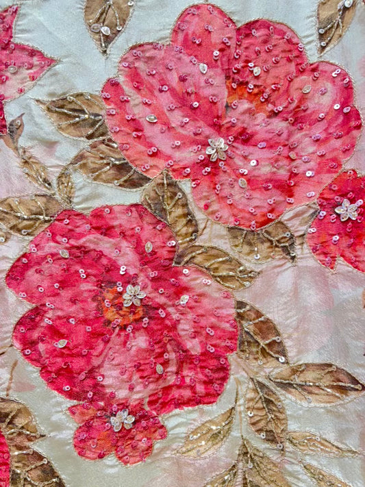 Elara Printed Organza Suit