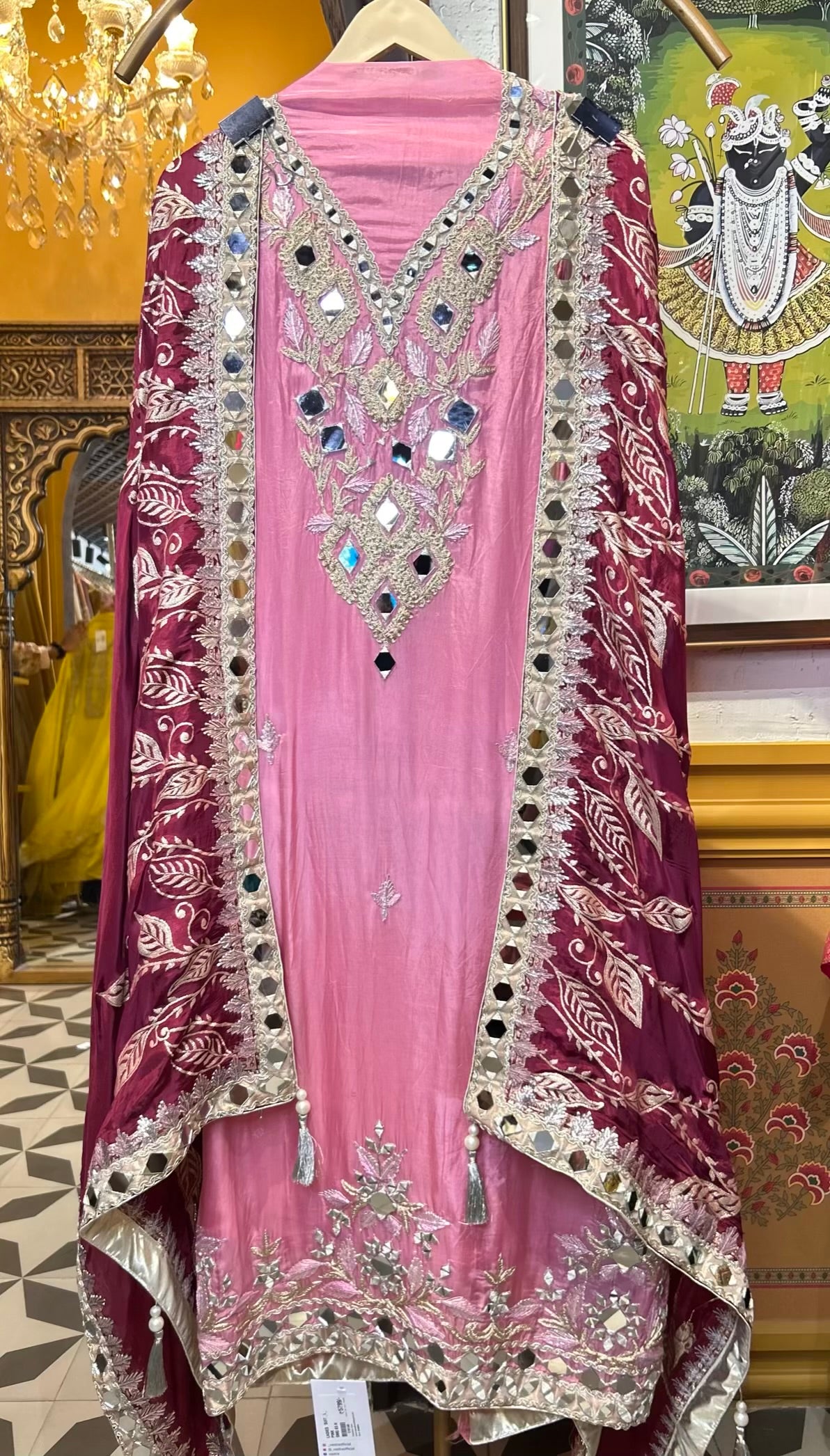 Rimtara Silk Suit (Pink)
