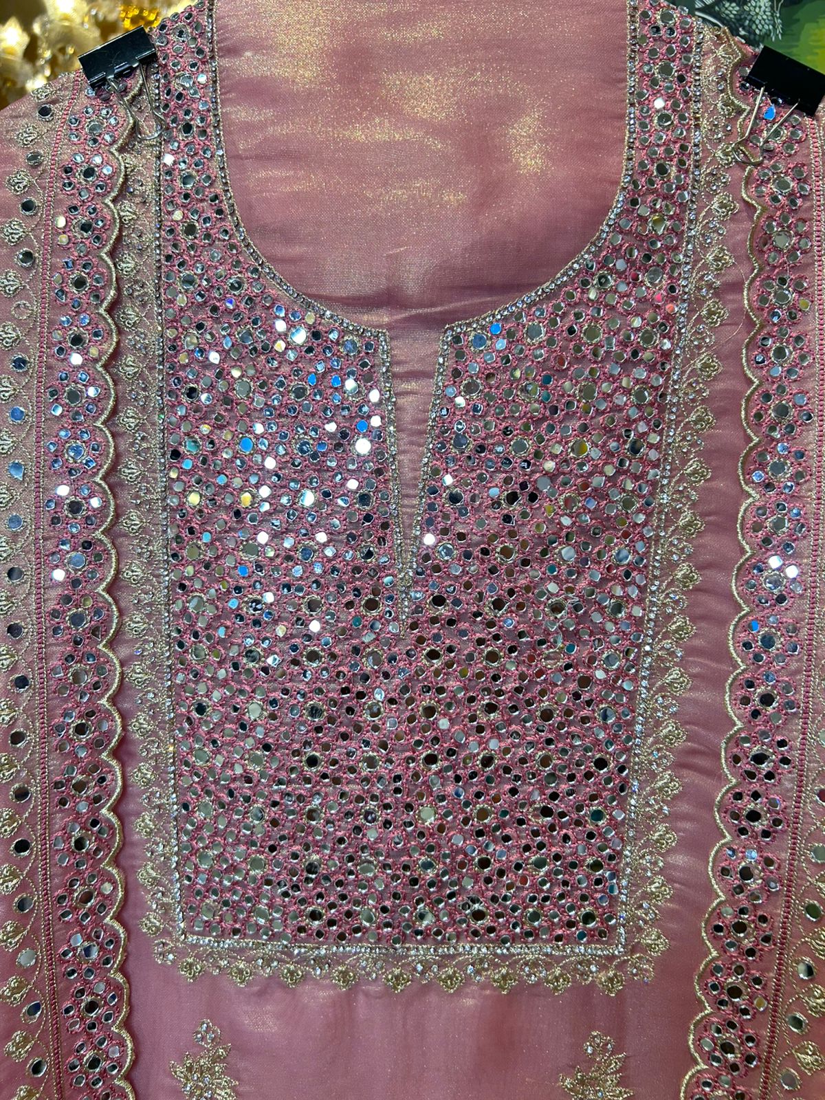 Rimaya Organza Suit (Pink)
