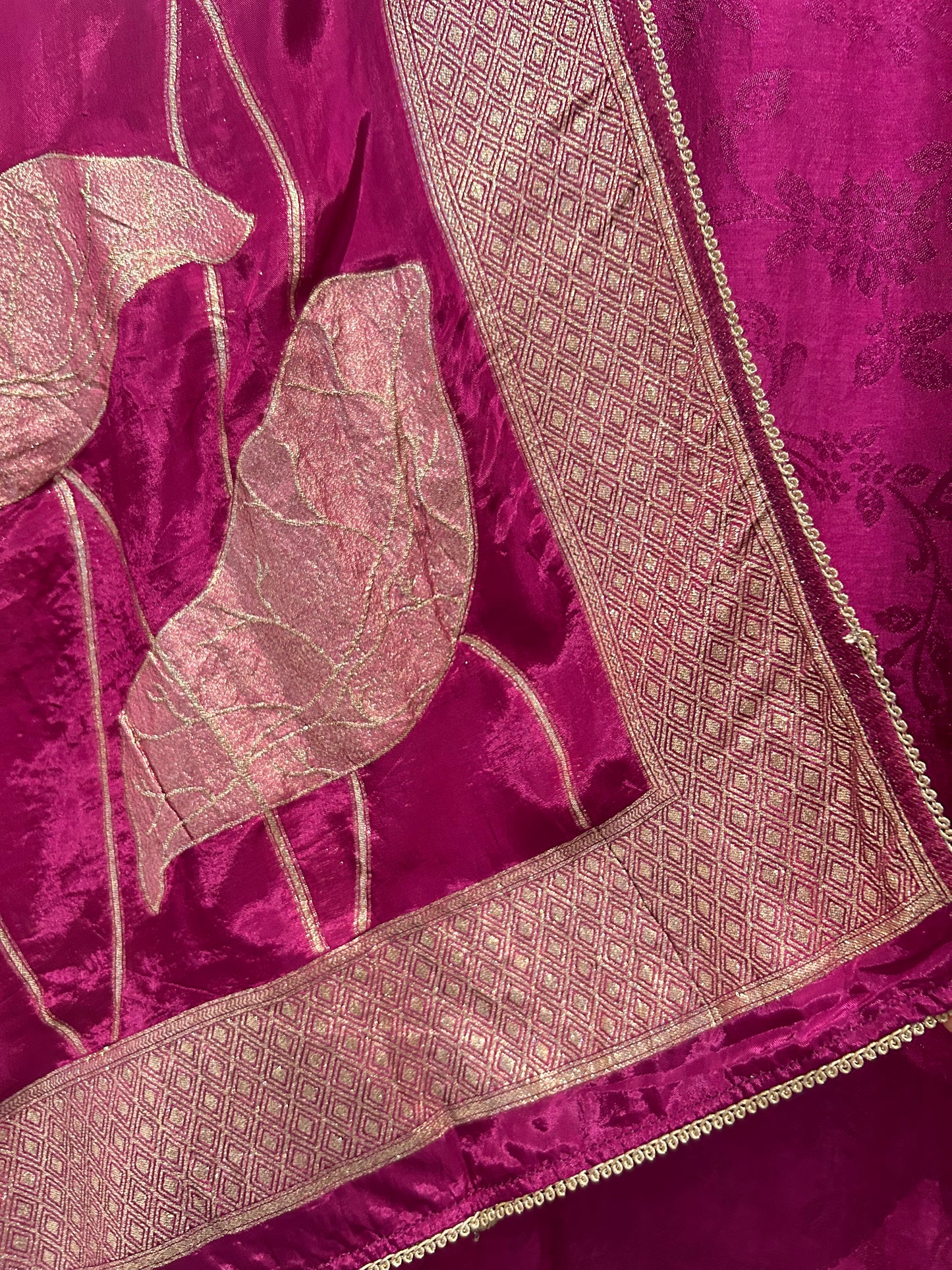 Sunehri Raah Banarasi Suit (Purple)