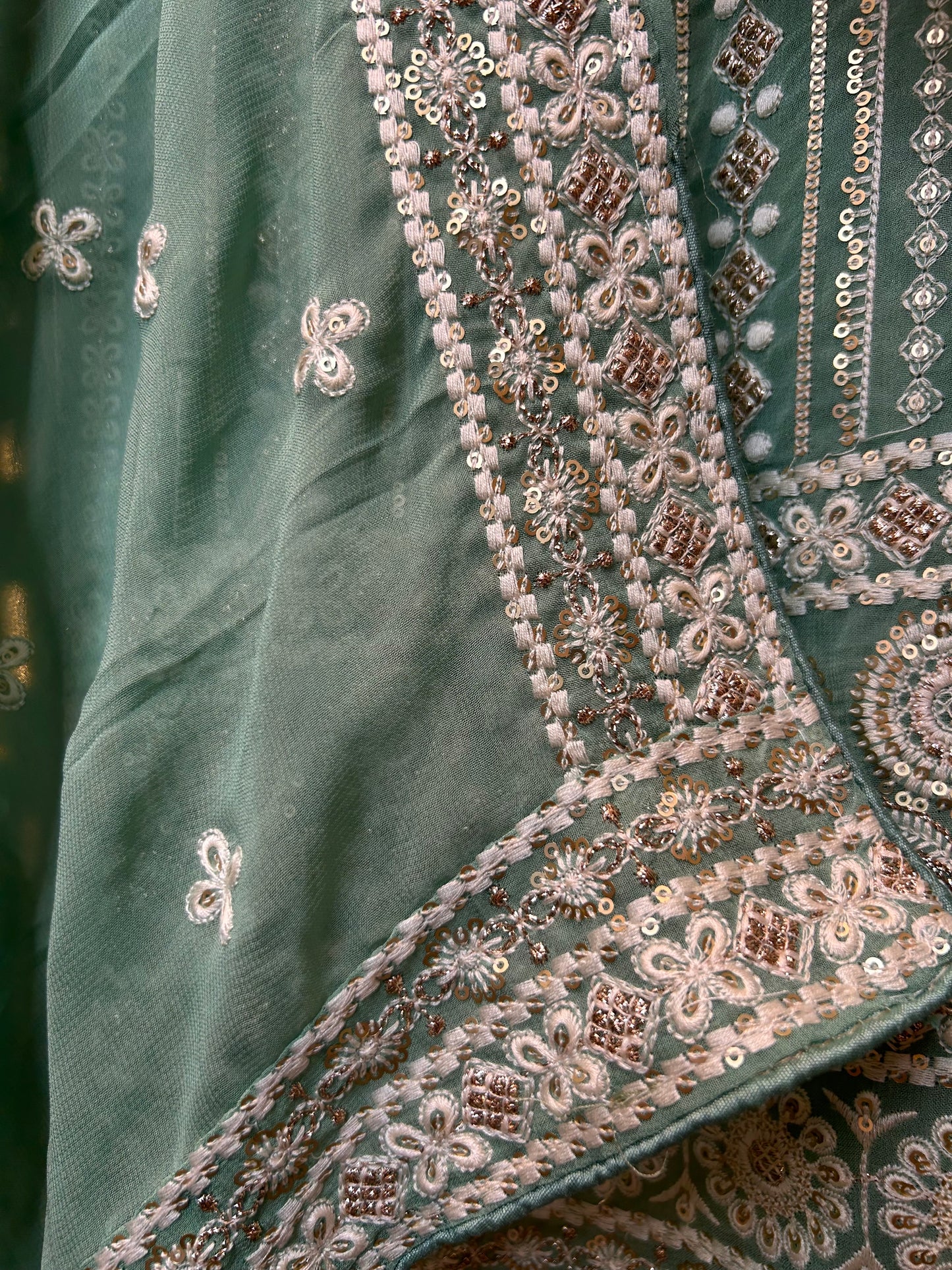 Amaira Georgette Suit (Green)