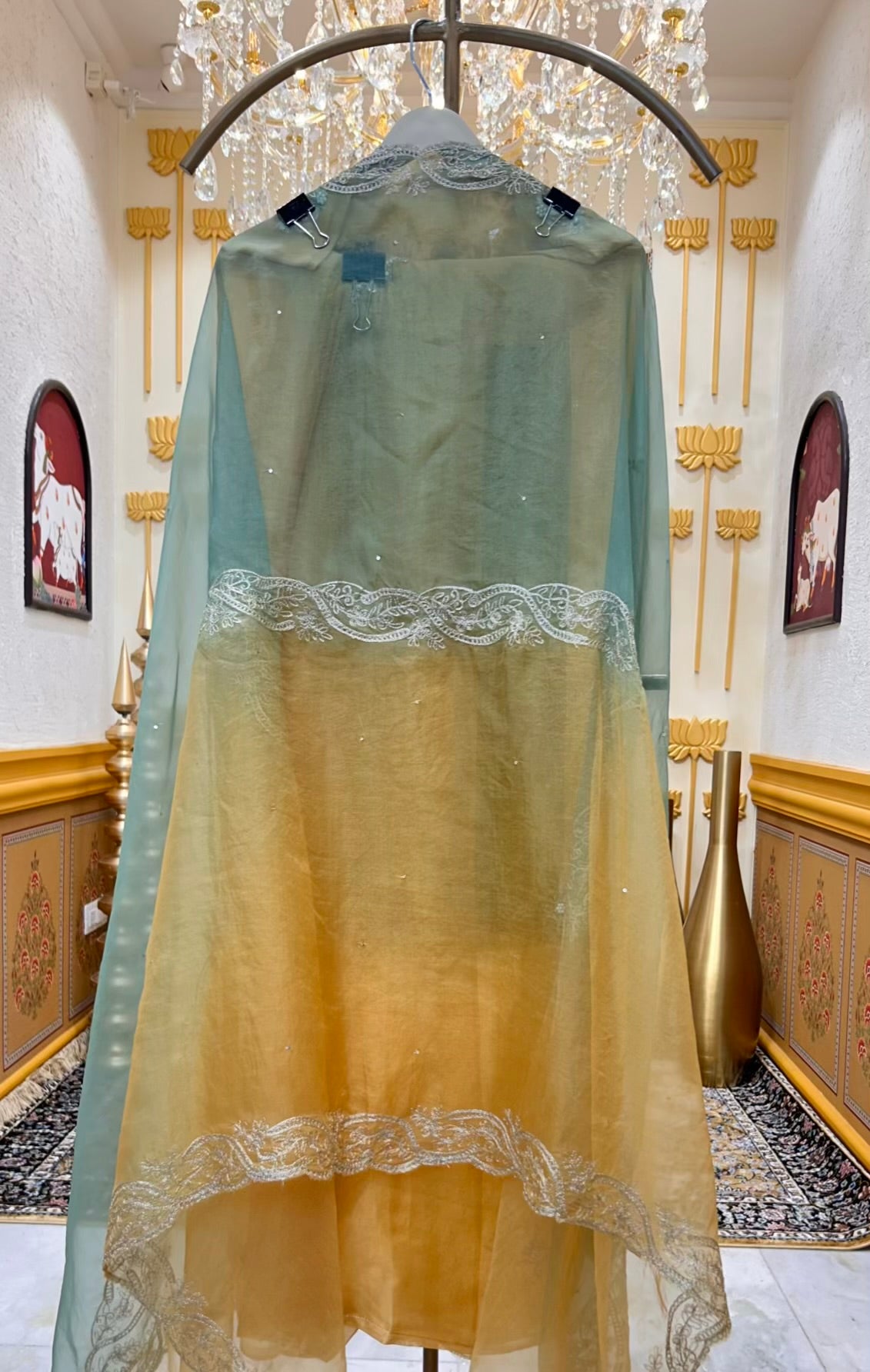 Ruhmira Haathkaar Suit (Yellow)