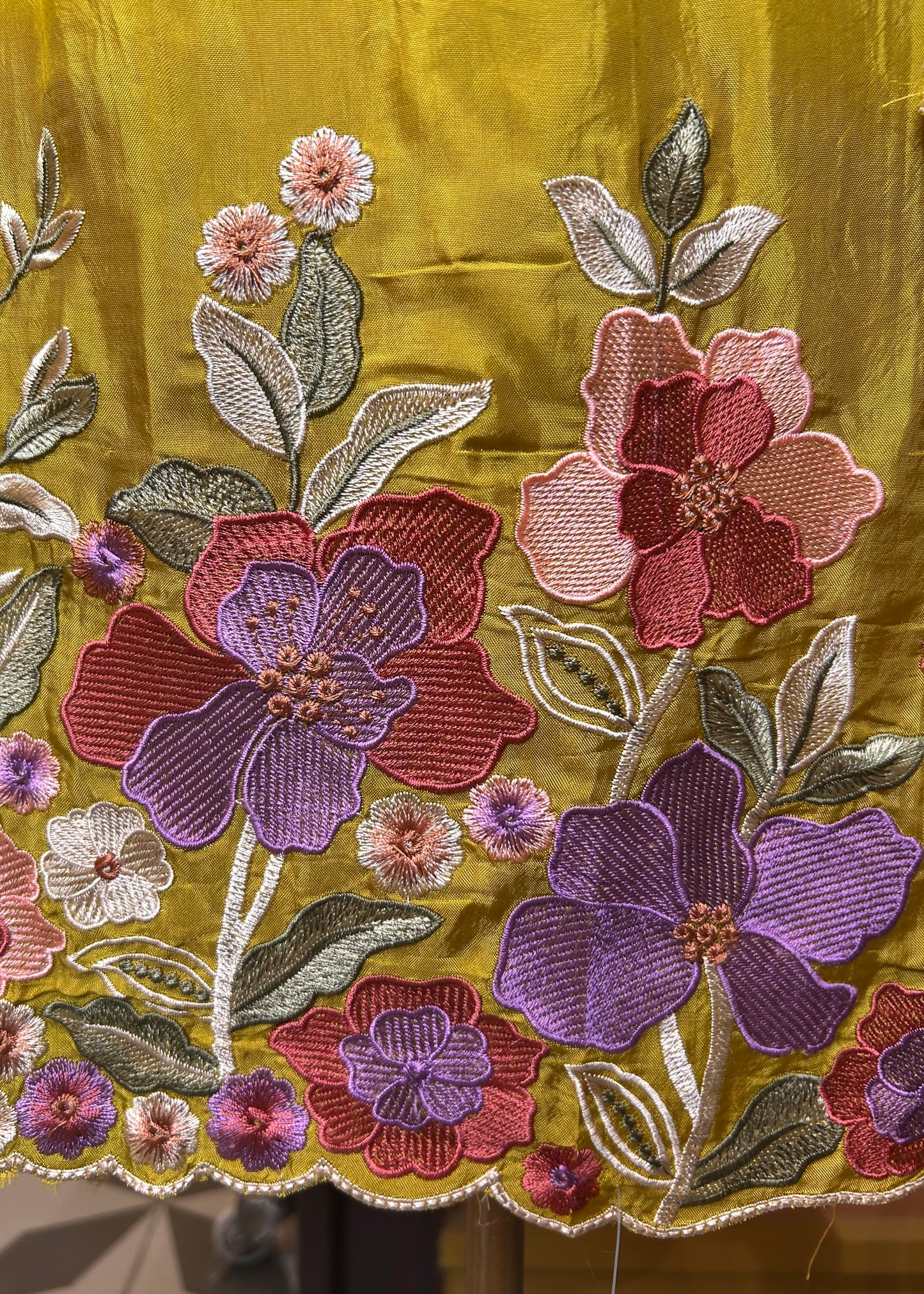 Resham Rang Suit (Mustard)