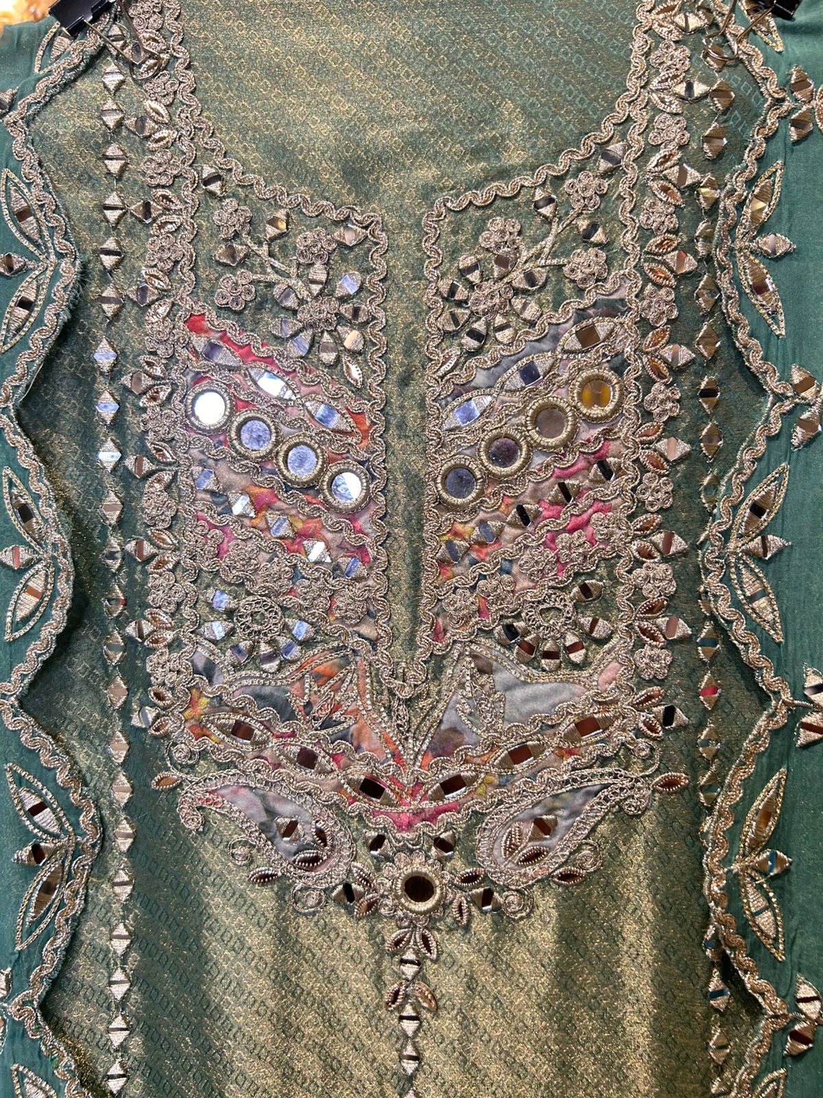 Falaknaaz Organza Suit (Powder Blue)
