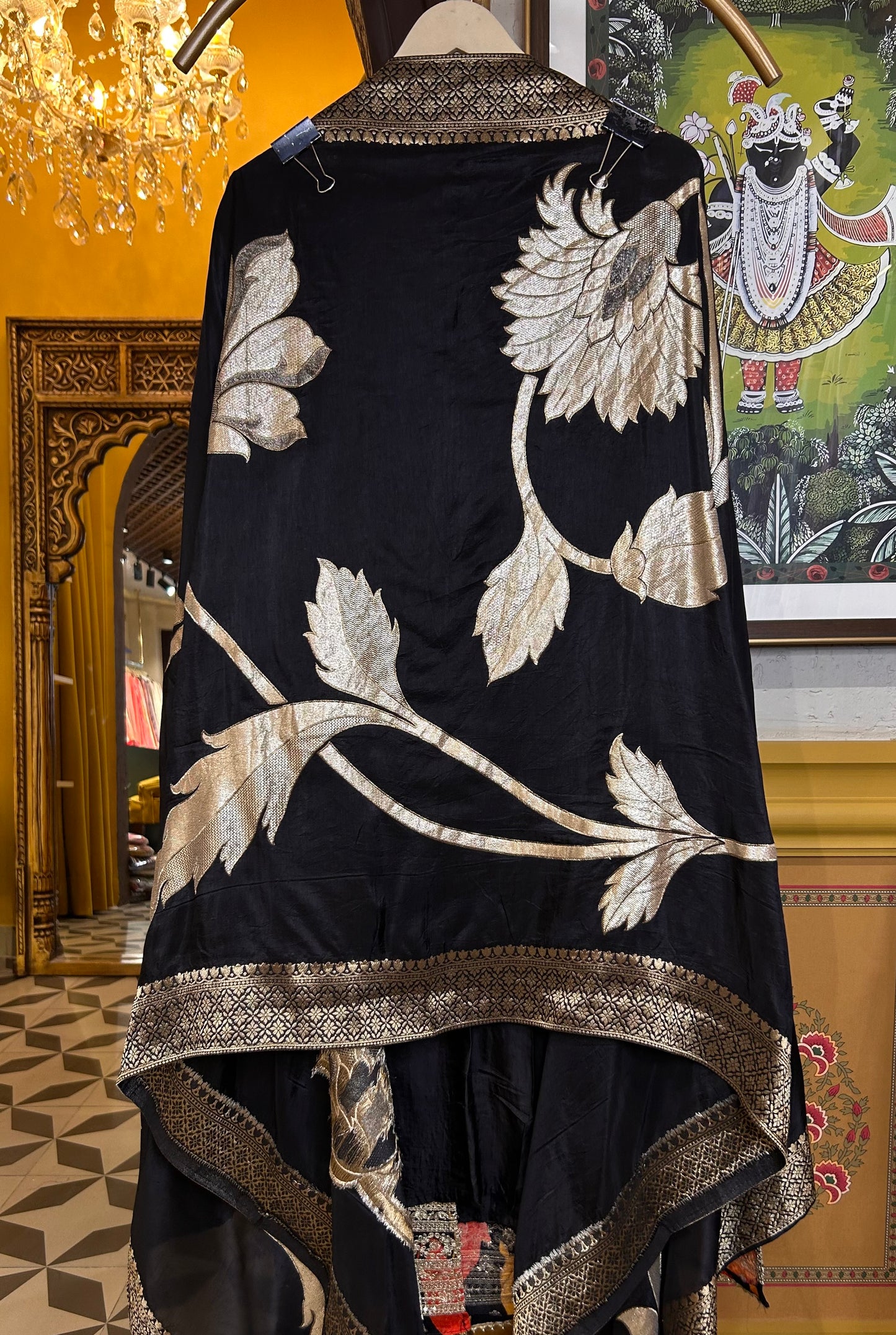 Siyaar Banarasi Suit (Black)