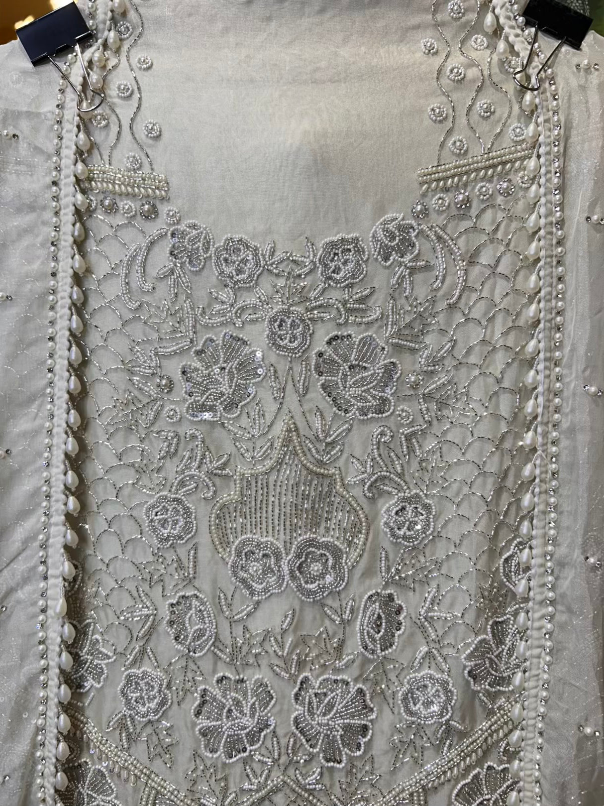 Siyaara Organza Suit (Ivory)